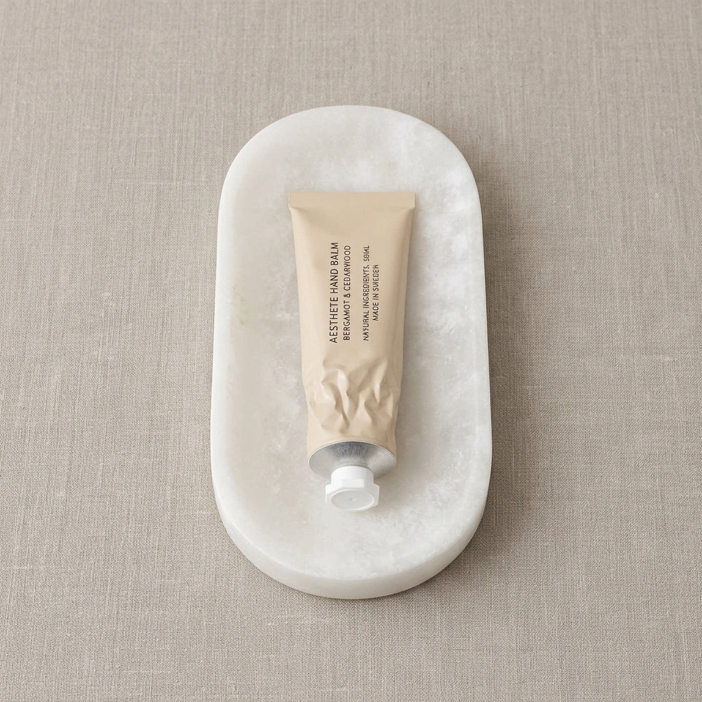 Marblelous oval tray - small, alabaster