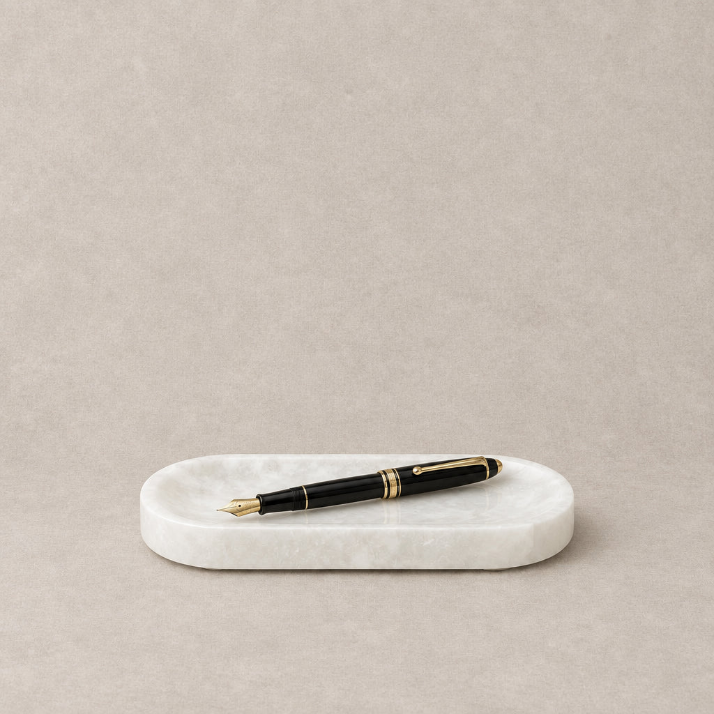 Marblelous oval tray - small, alabaster