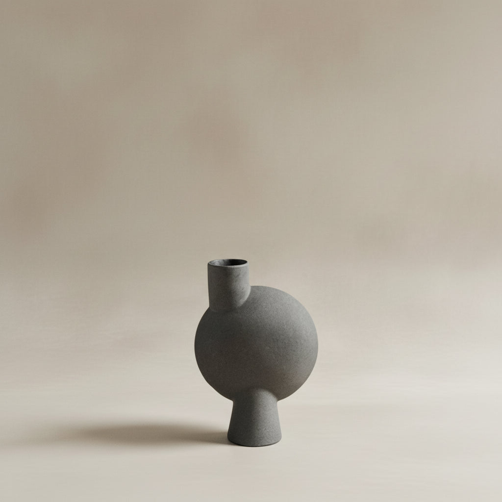 Sphere Vase Bubl, Medio - Dark Grey