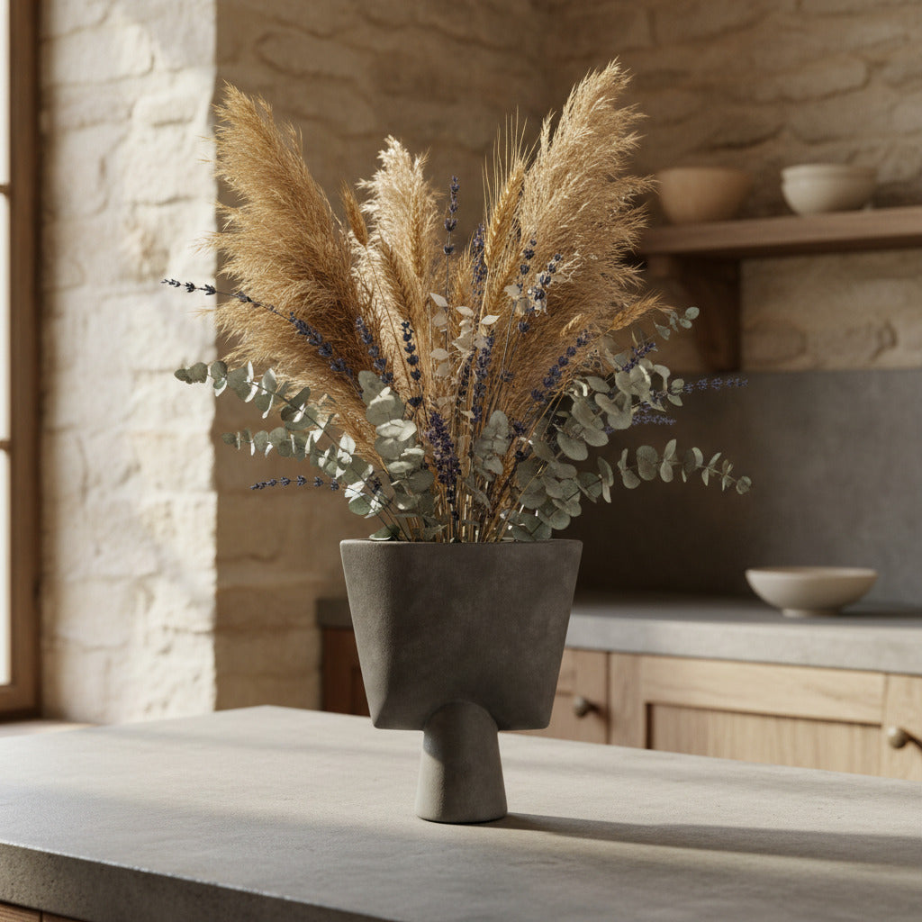 Sphere Vase Triangle, Mini - Dark Grey