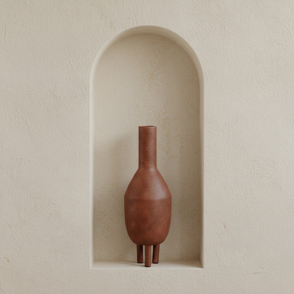 Duck Vase, Slim - Terracotta