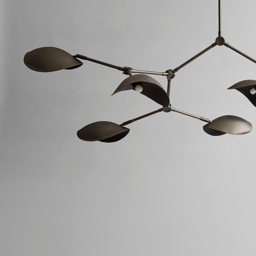 Stingray Chandelier - Bronze, UL