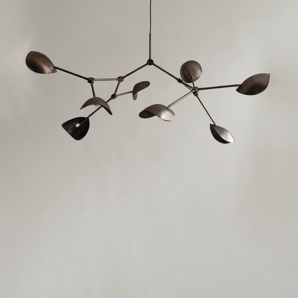 Stingray Chandelier Grande - Bronze with Rods