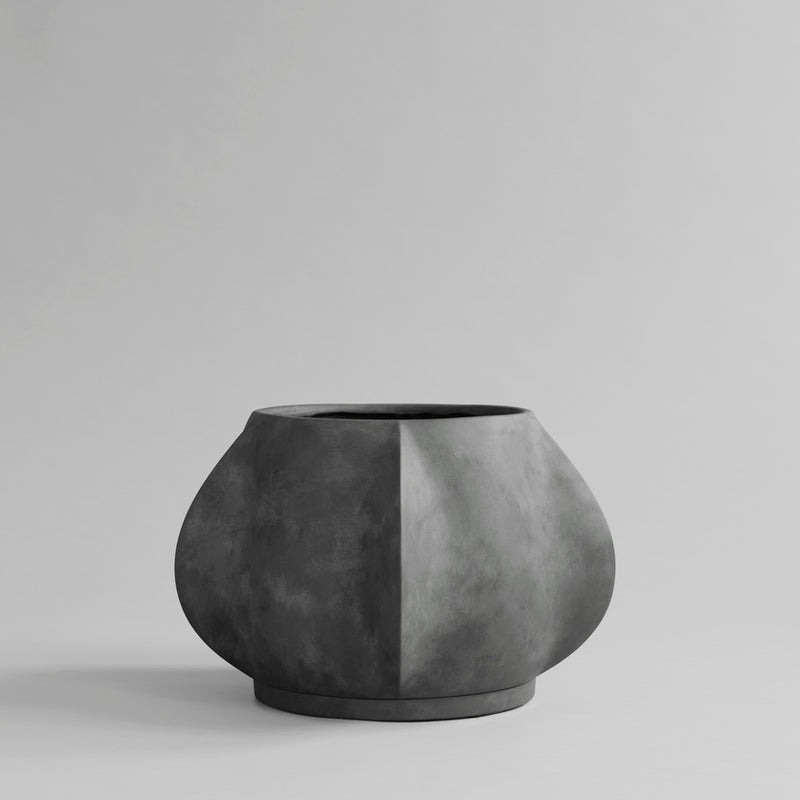 Arket Planter Pot, Medio - Dark Grey