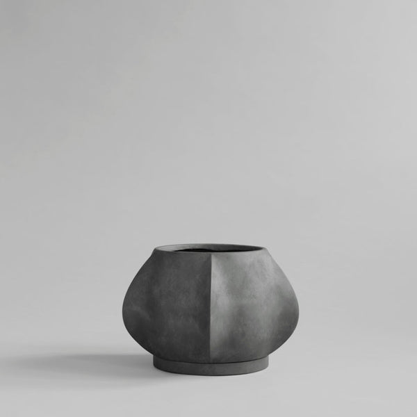 Arket Planter Pot, Mini - Dark Grey