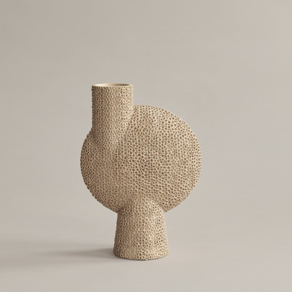 Sphere Vase Bubl, Shisen, Big - Sand
