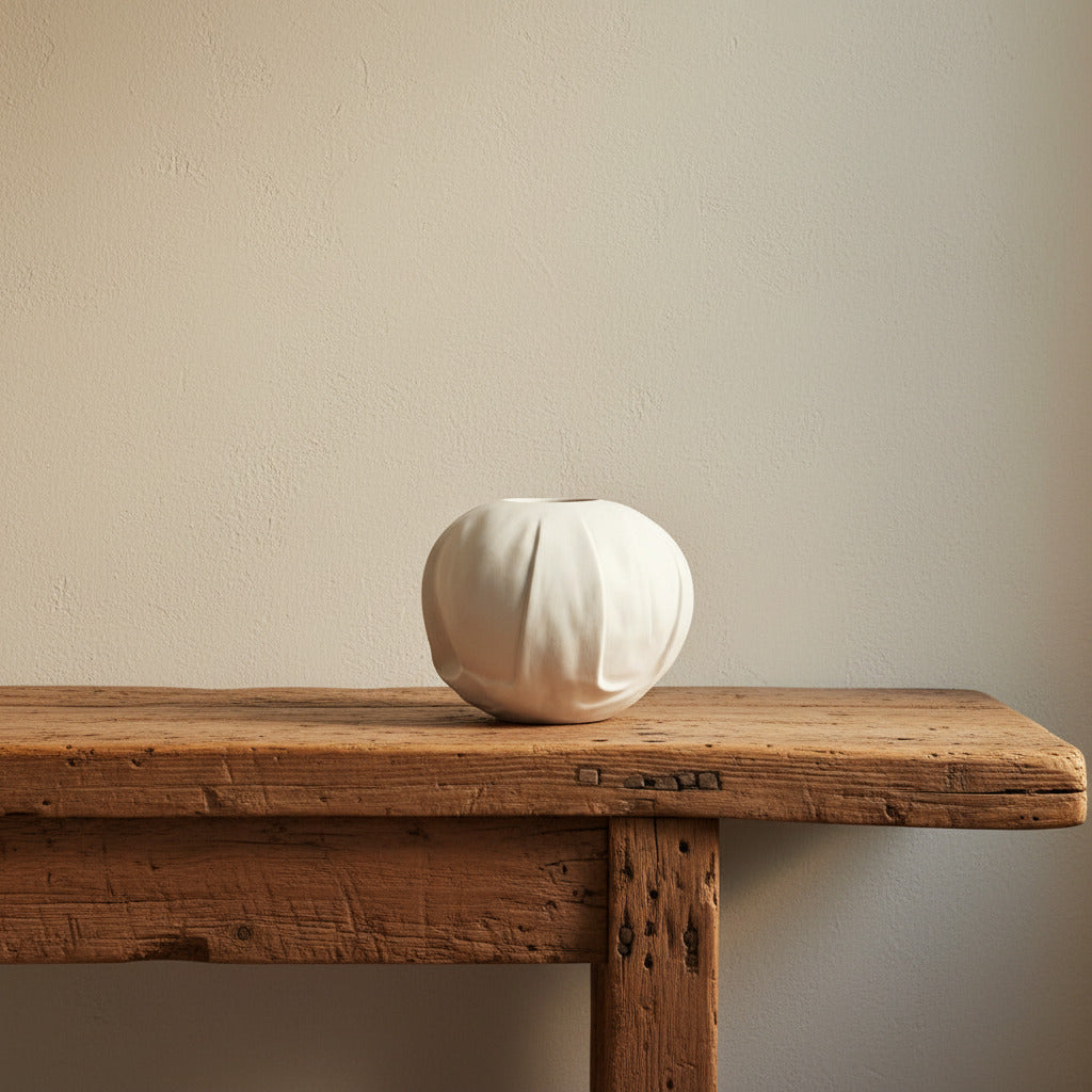 Orimono Vase, Medio - Bone White