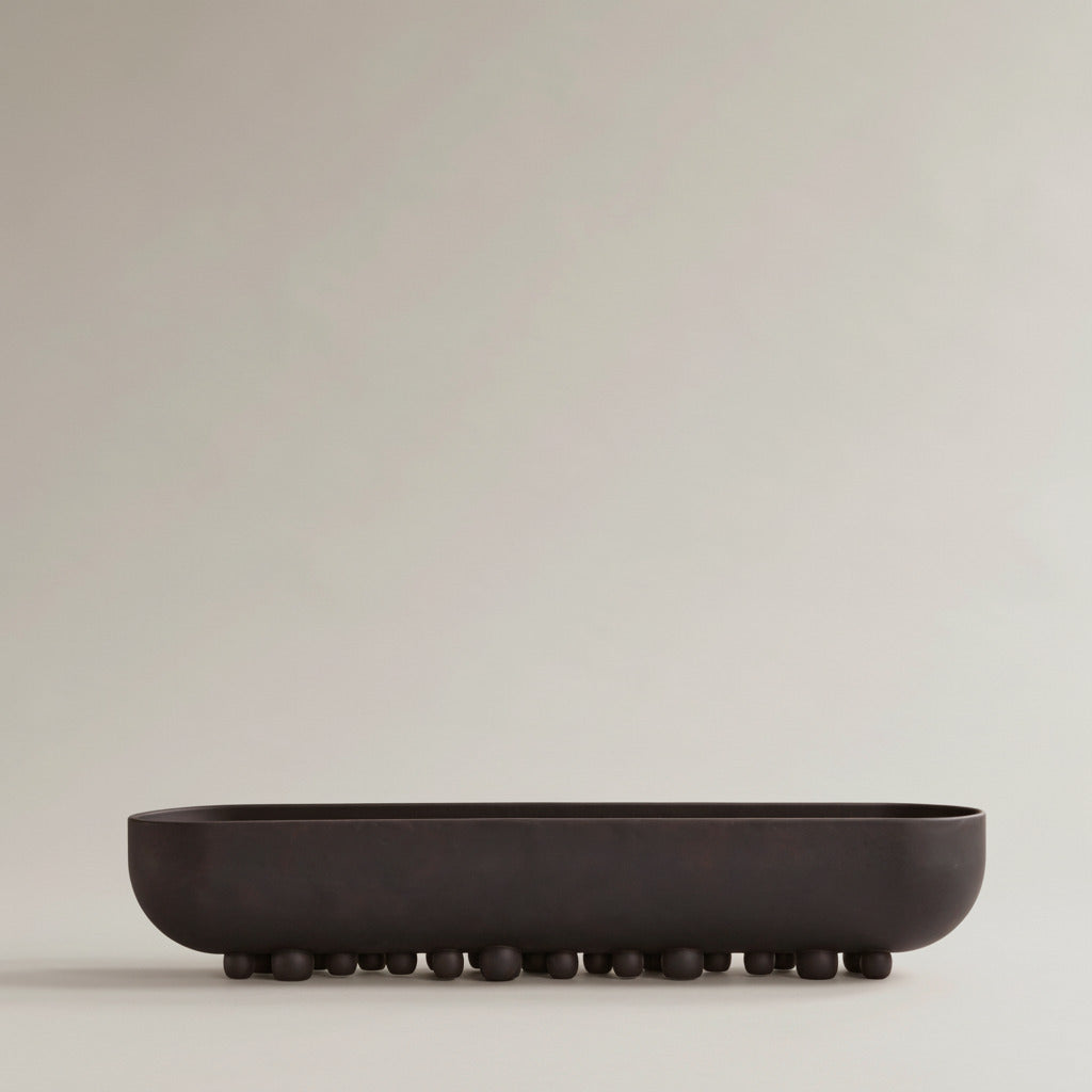 Shinju Tray, Big - Coffee