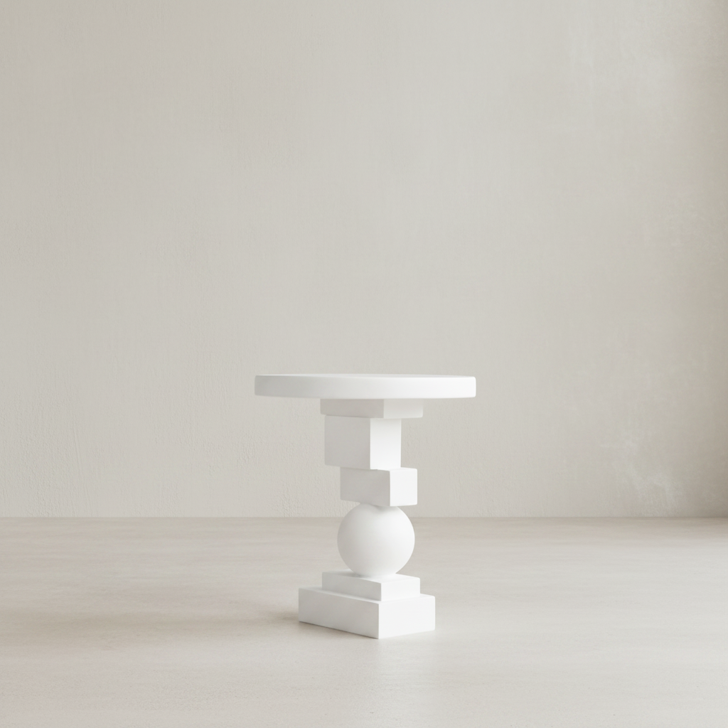 Artist Side Table - Bone White