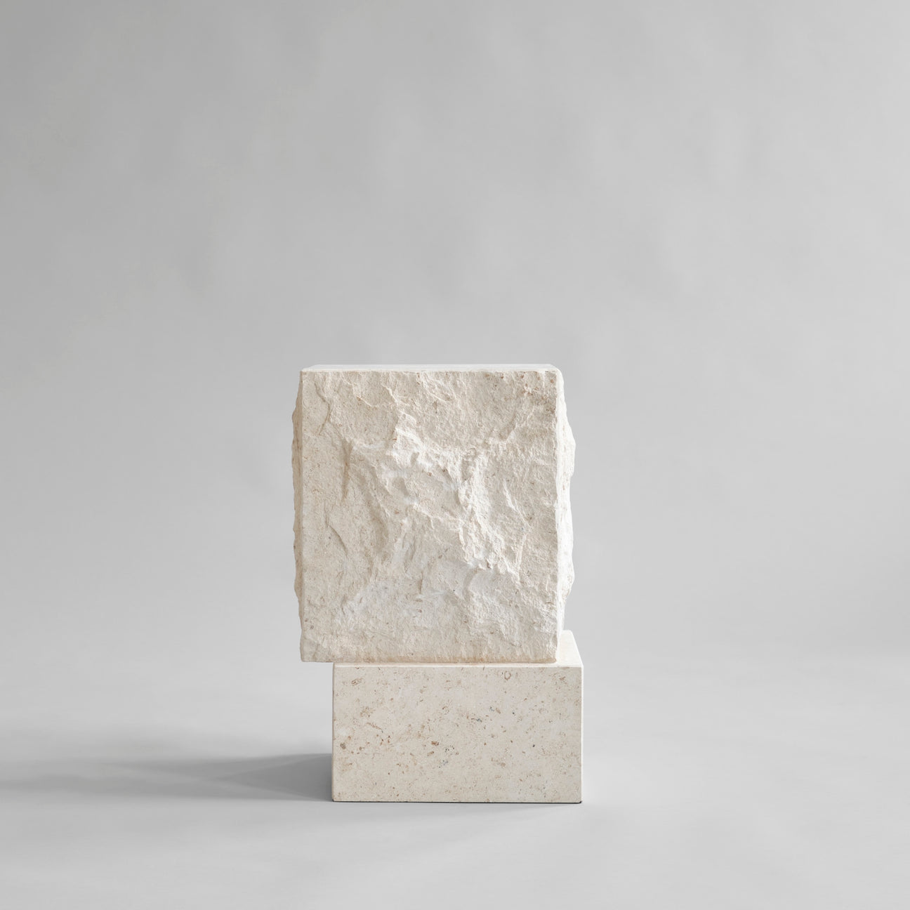Temple Coffee Table, Tall - Limestone