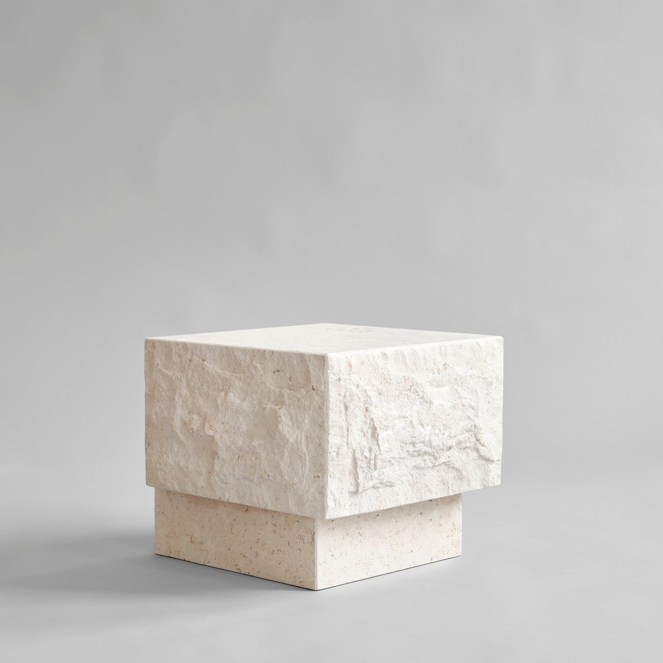 Temple Coffee Table, Low - Limestone