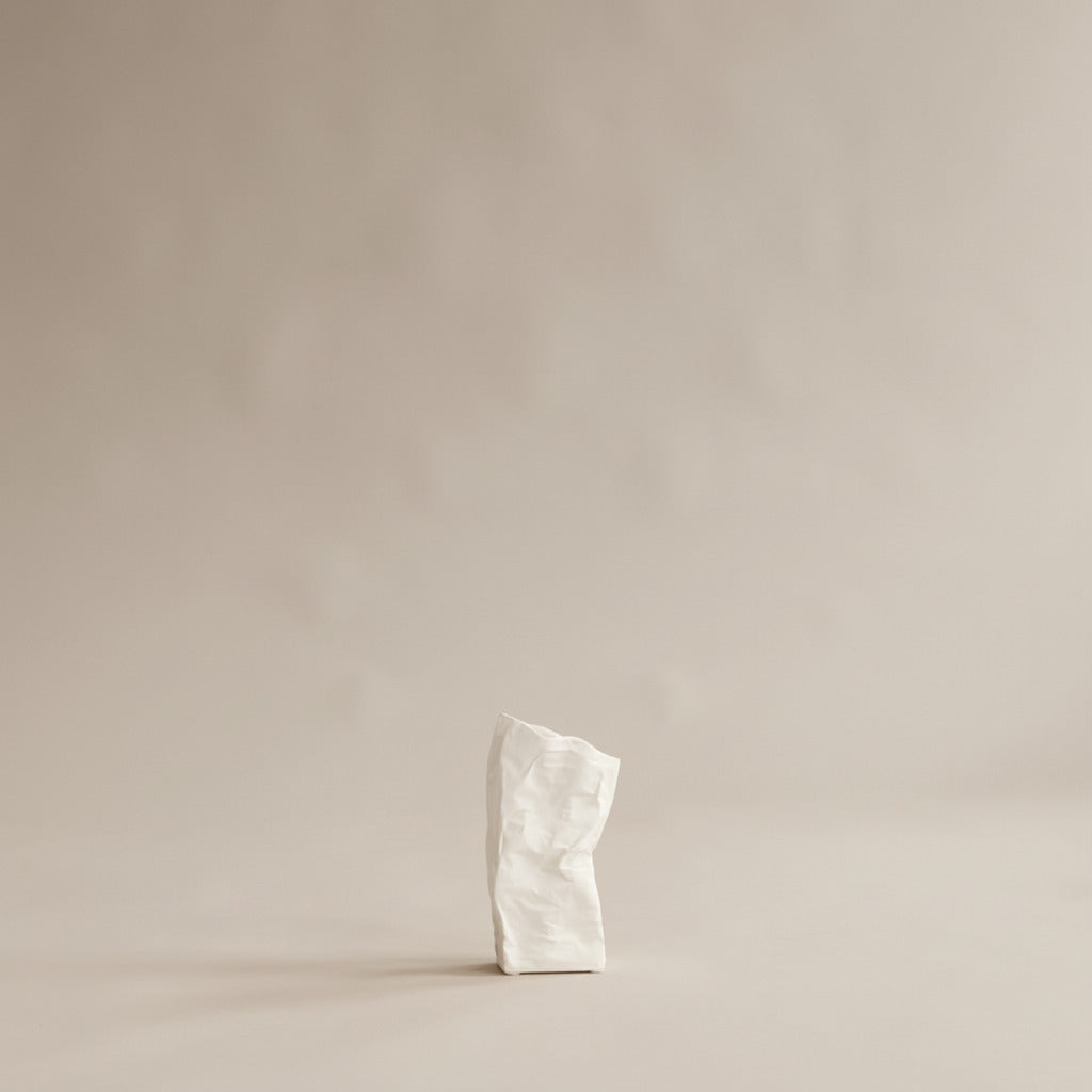 Kami Vase, Mini - Bone White