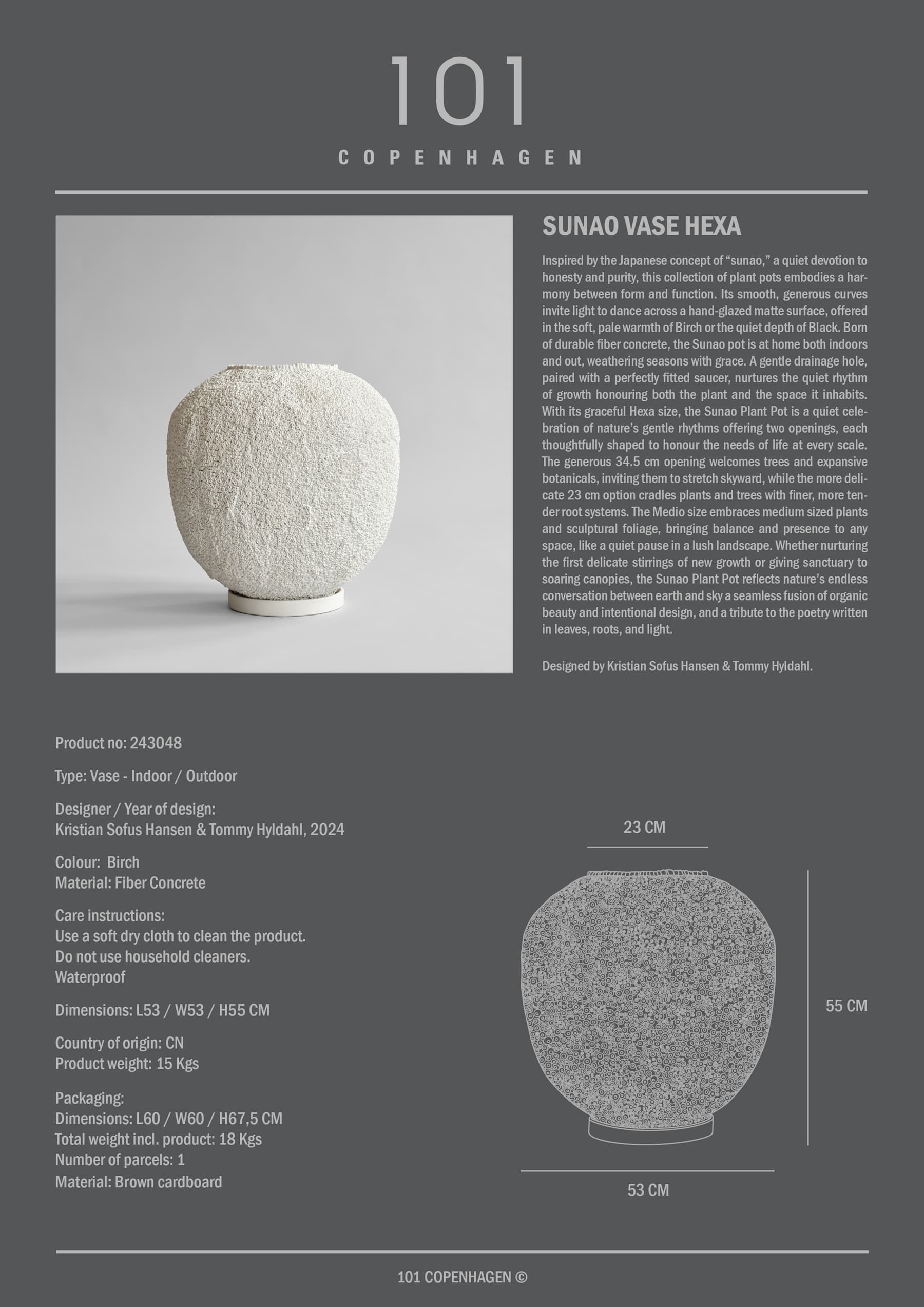 Sunao Vase, Hexa - Beehive