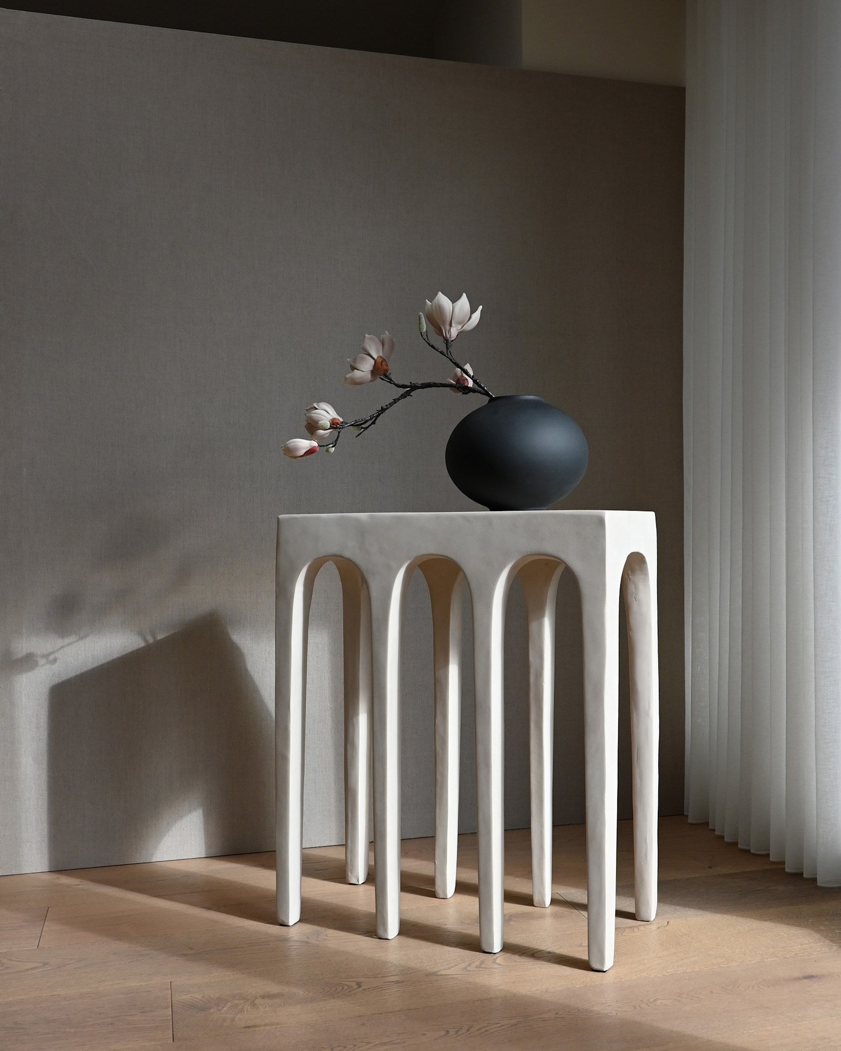 Sunao Vase Fat, Mini - Black*