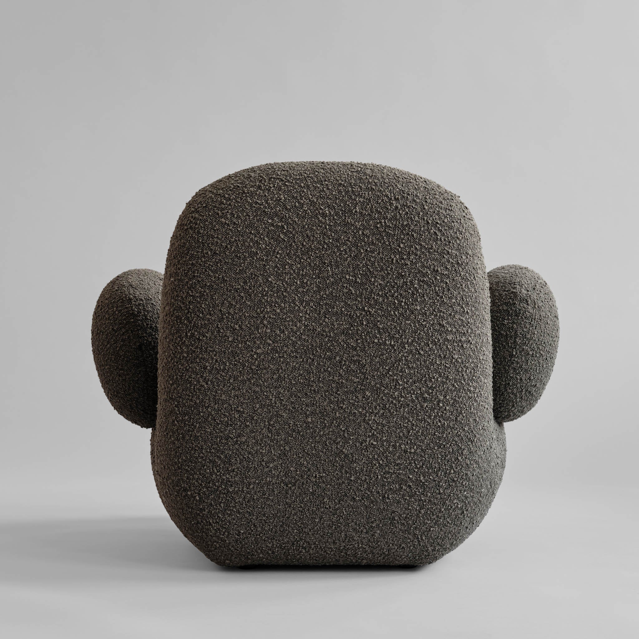 Toe Armchair, Flat - Deep Taupe Bouclé*