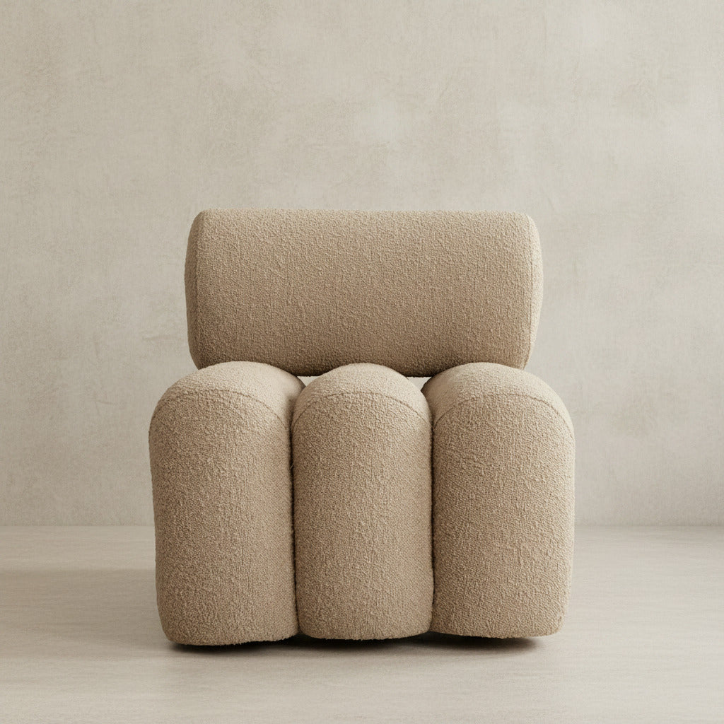 Foku Chair - Smoked Sand Bouclé