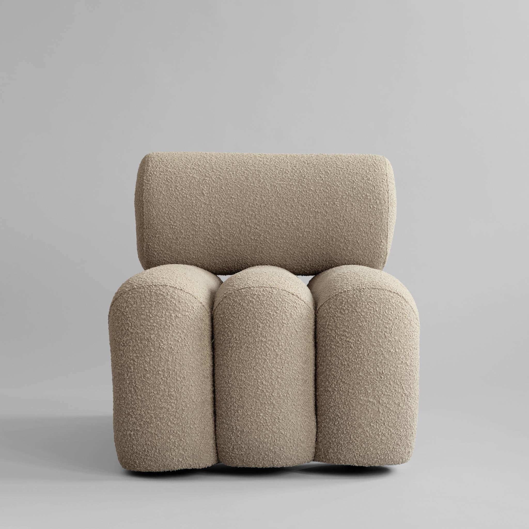 Foku Chair - Smoked Sand Bouclé*