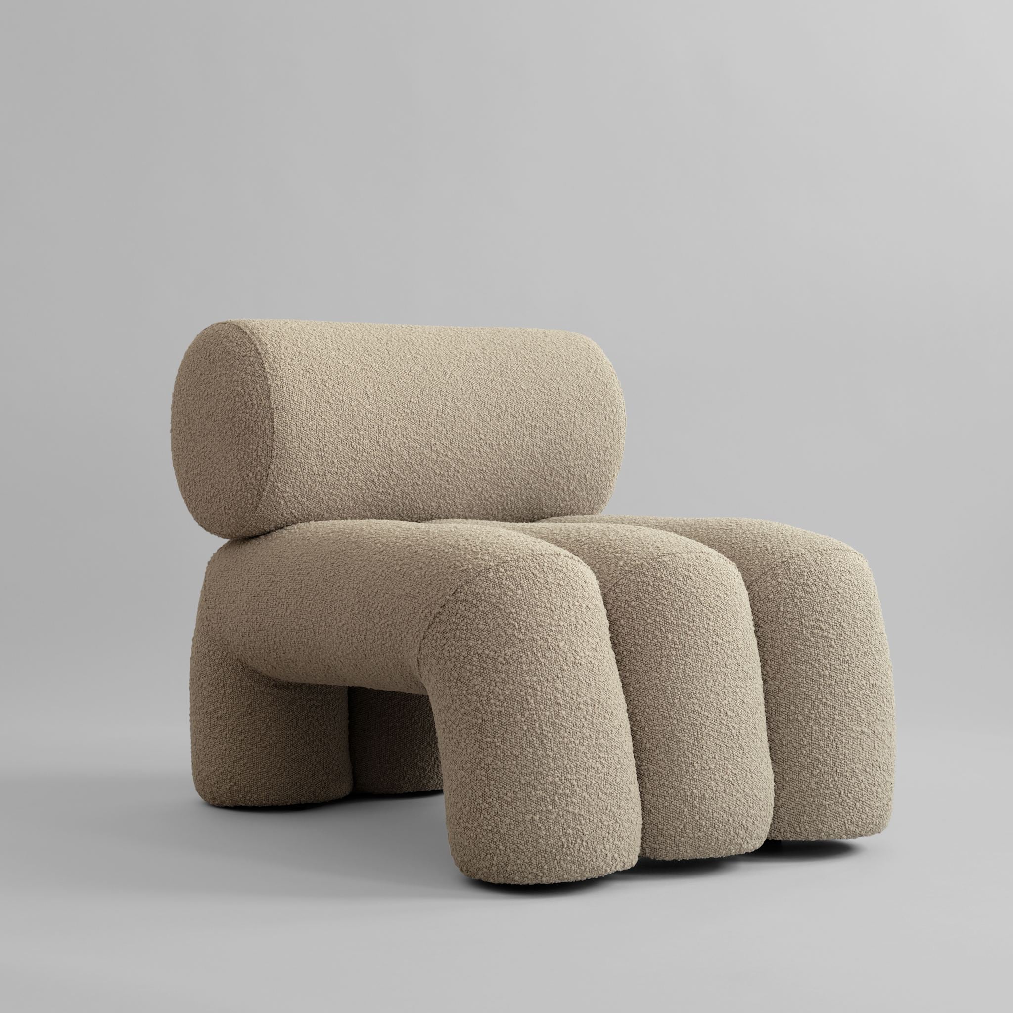 Foku Chair - Smoked Sand Bouclé*