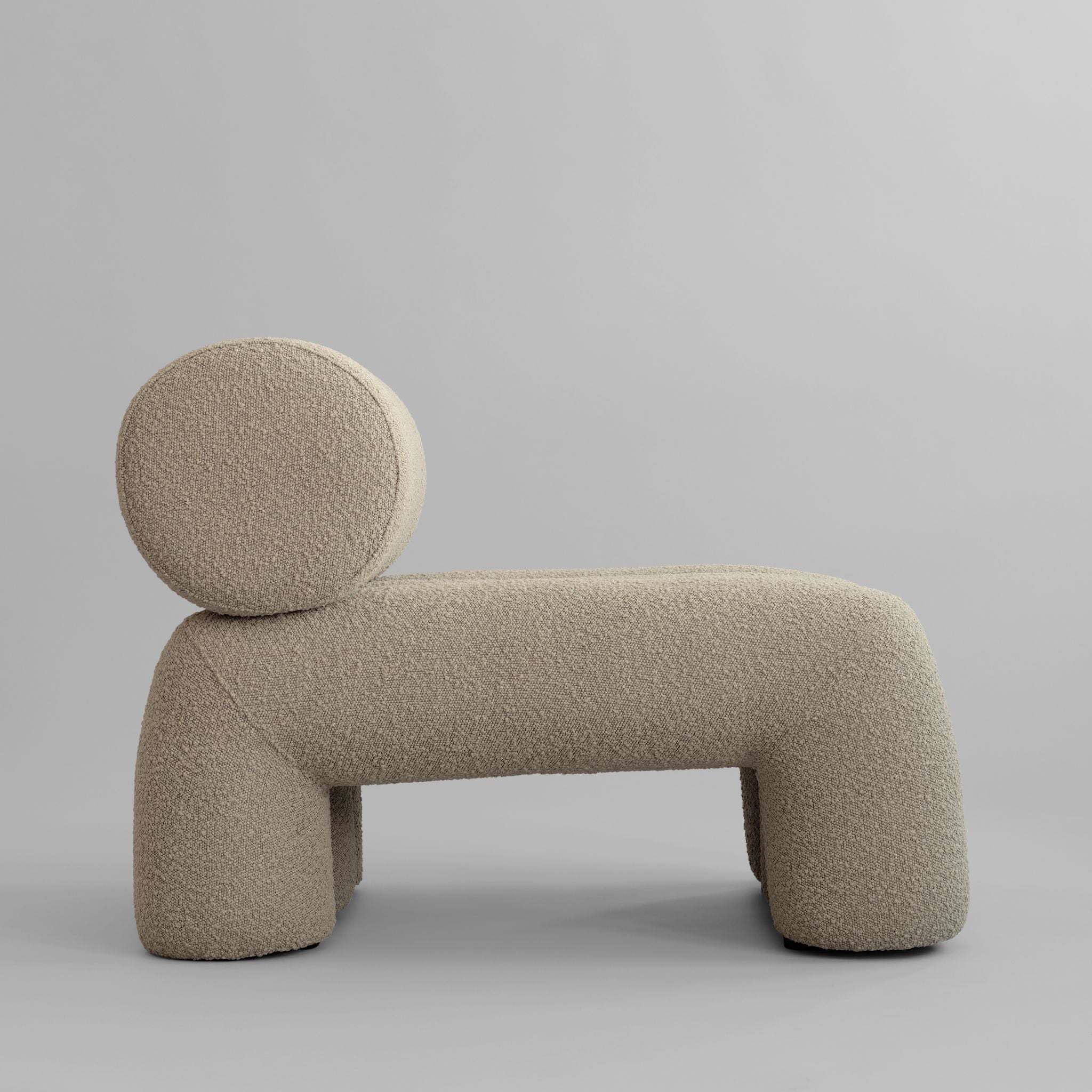 Foku Chair - Smoked Sand Bouclé*
