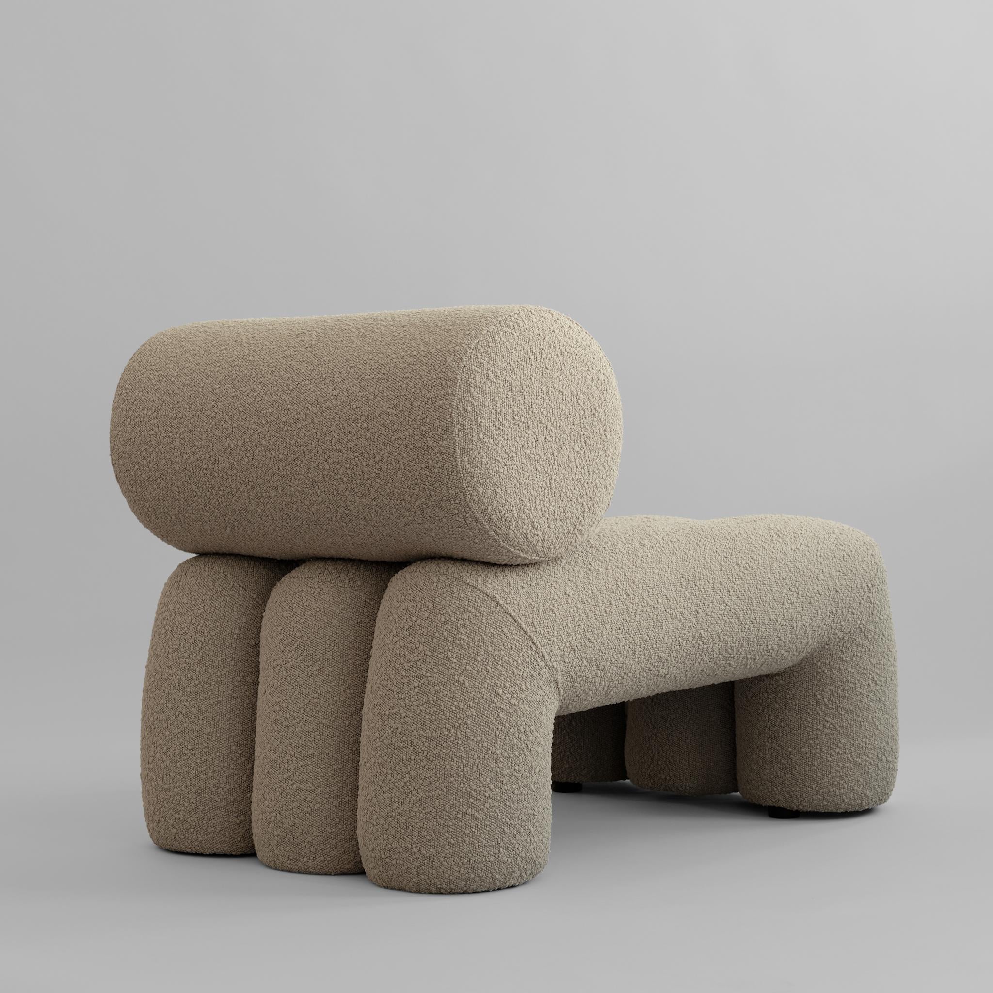 Foku Chair - Smoked Sand Bouclé*