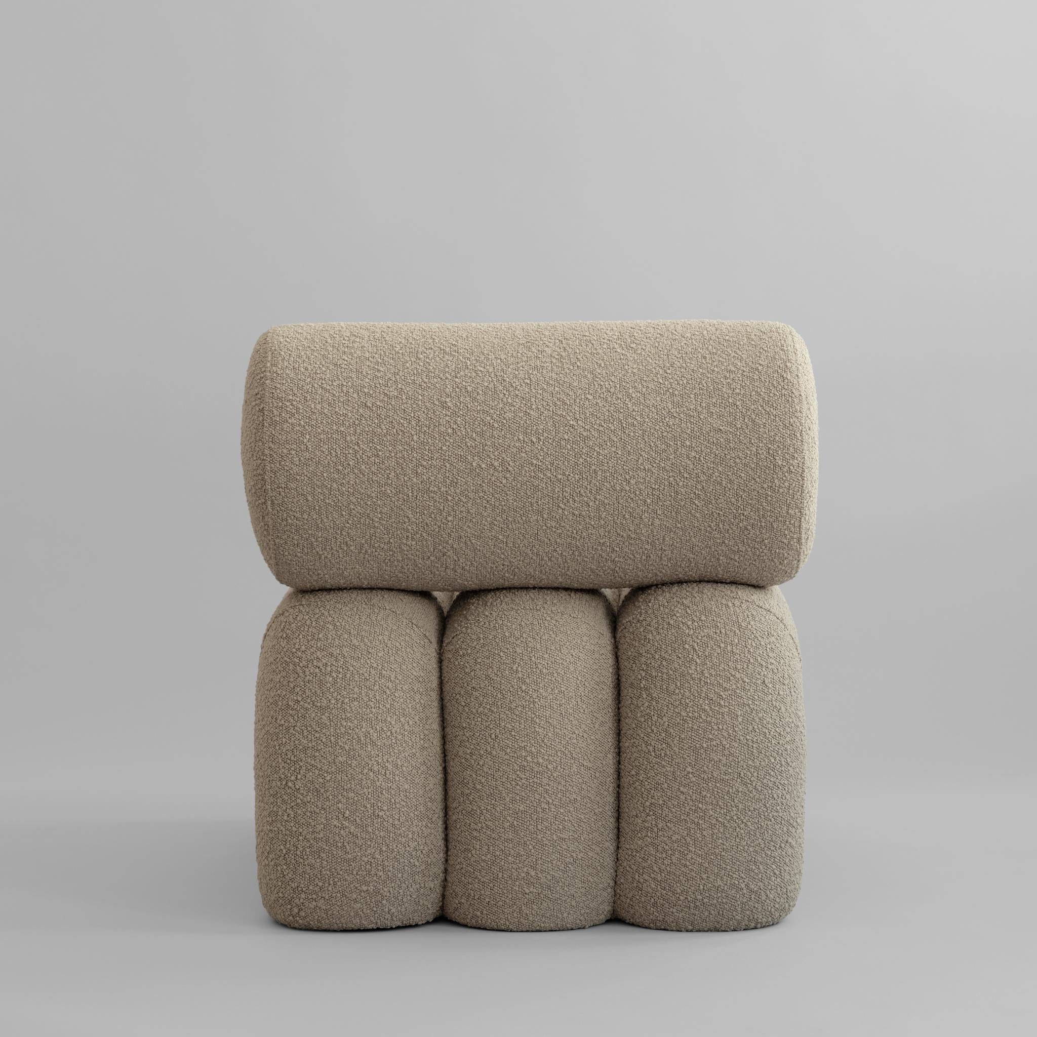 Foku Chair - Smoked Sand Bouclé*