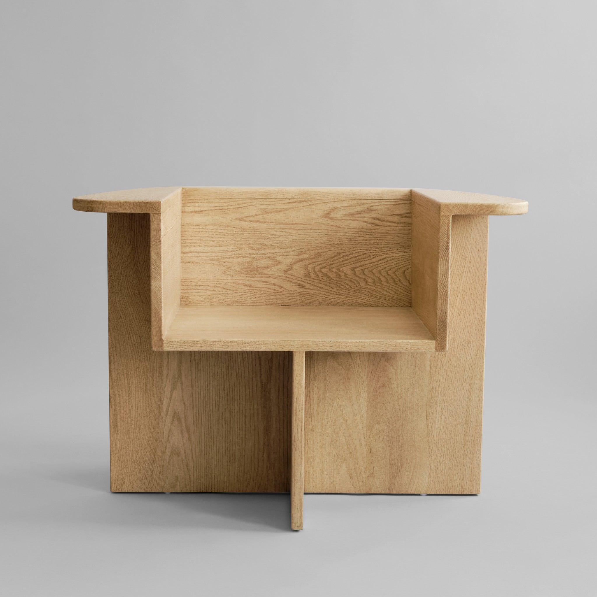 Brutus Lounge Chair - Natural Oak