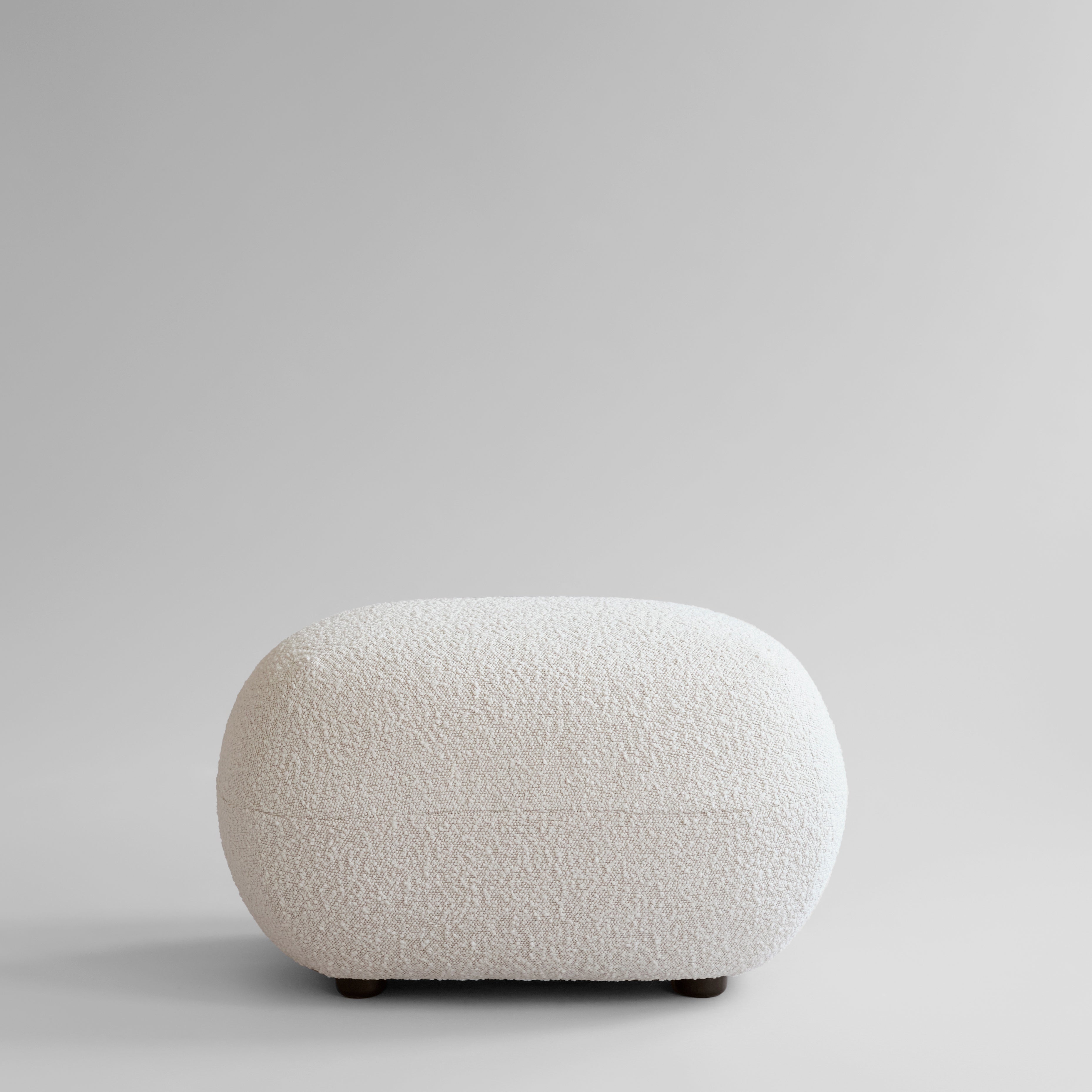 Toe Ottoman - Off White Bouclé*