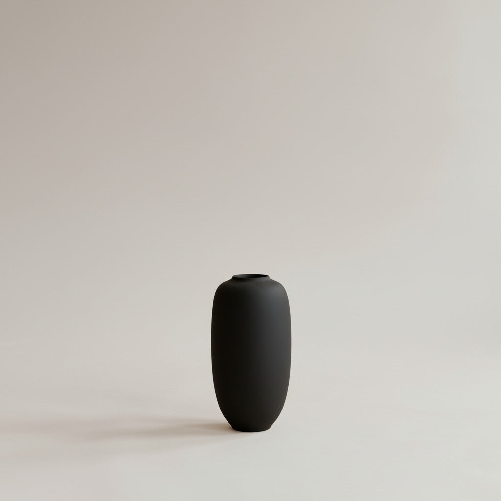 Sunao Vase Slim, Mini - Black
