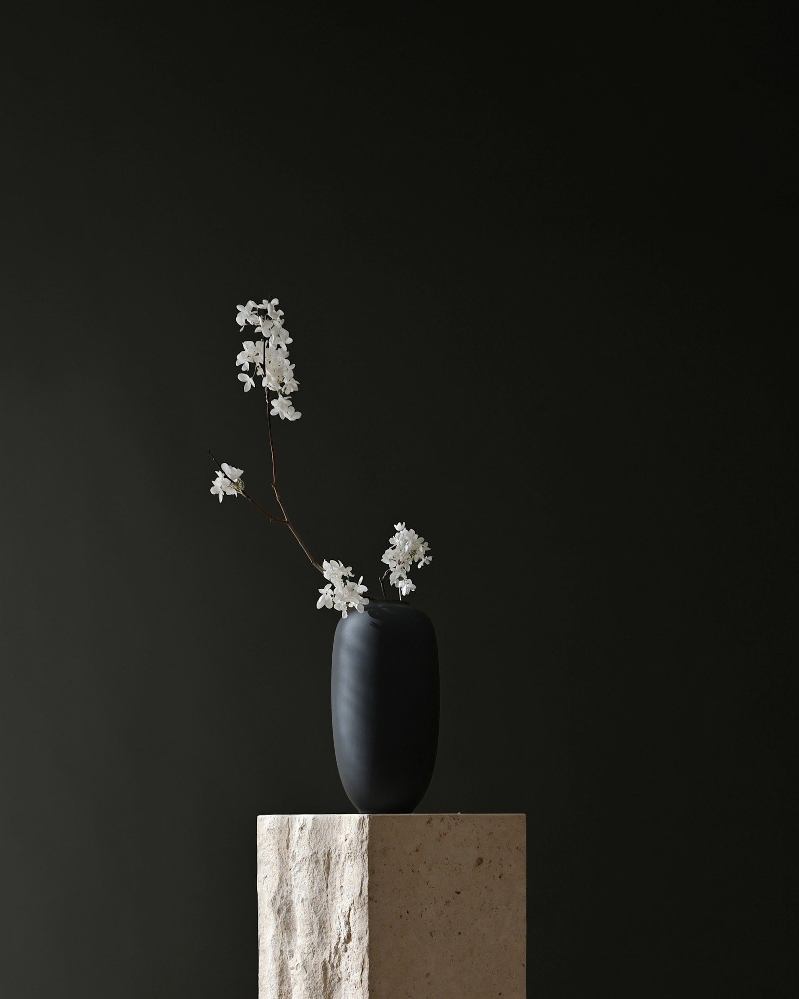 Sunao Vase Slim, Mini - Black*