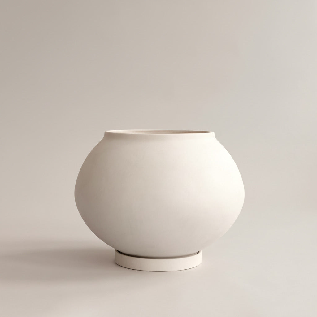 Sunao Plant Pot Fat, Hexa - Birch