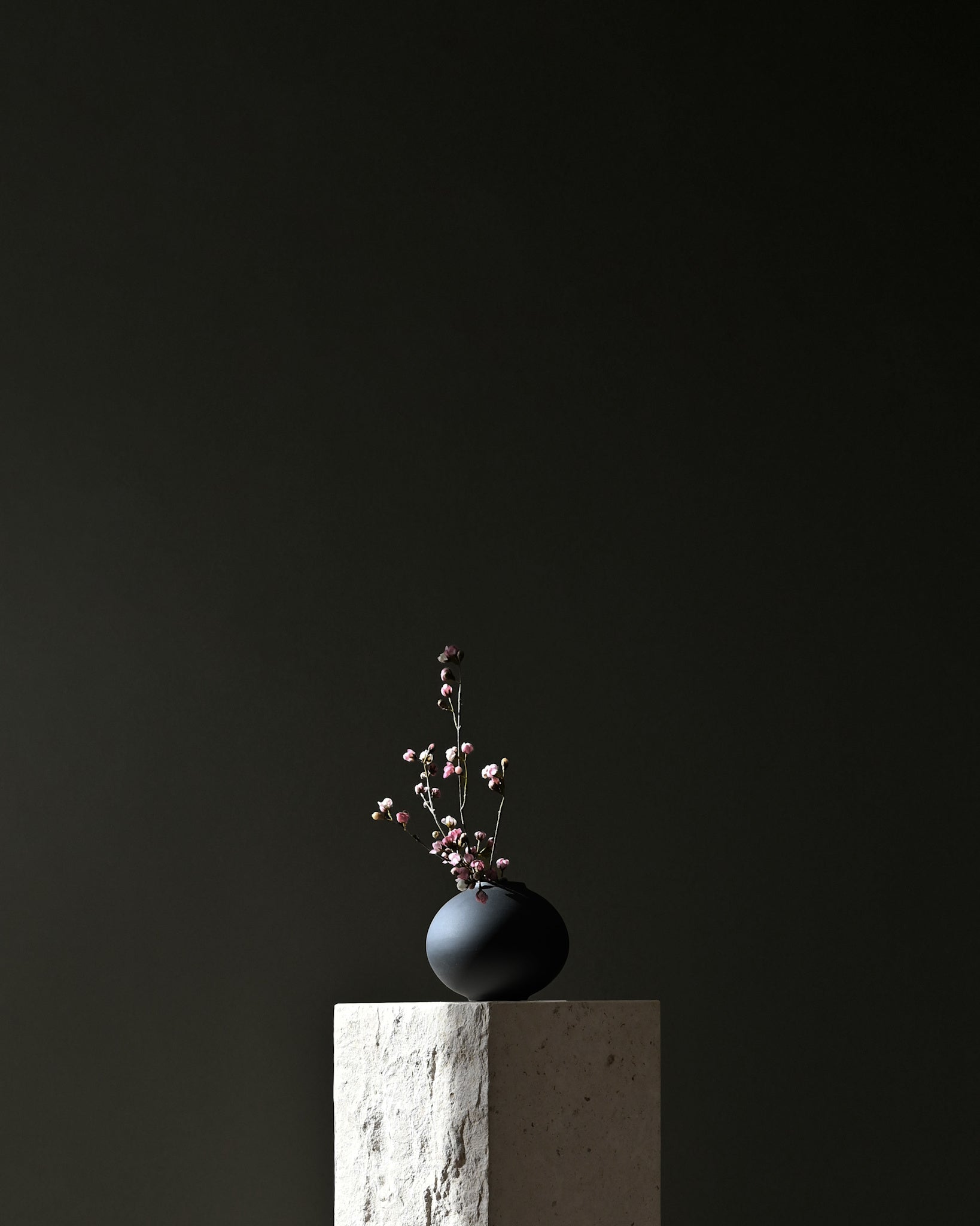 Sunao Vase Fat, Petit - Black*