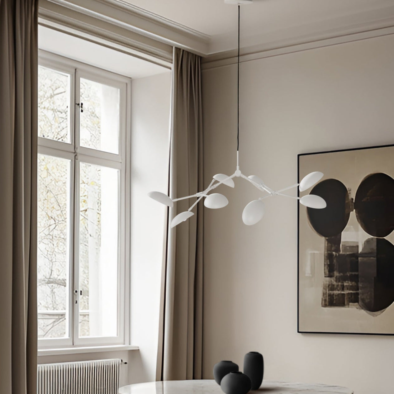 Drop Chandelier, Mini - White (5m)