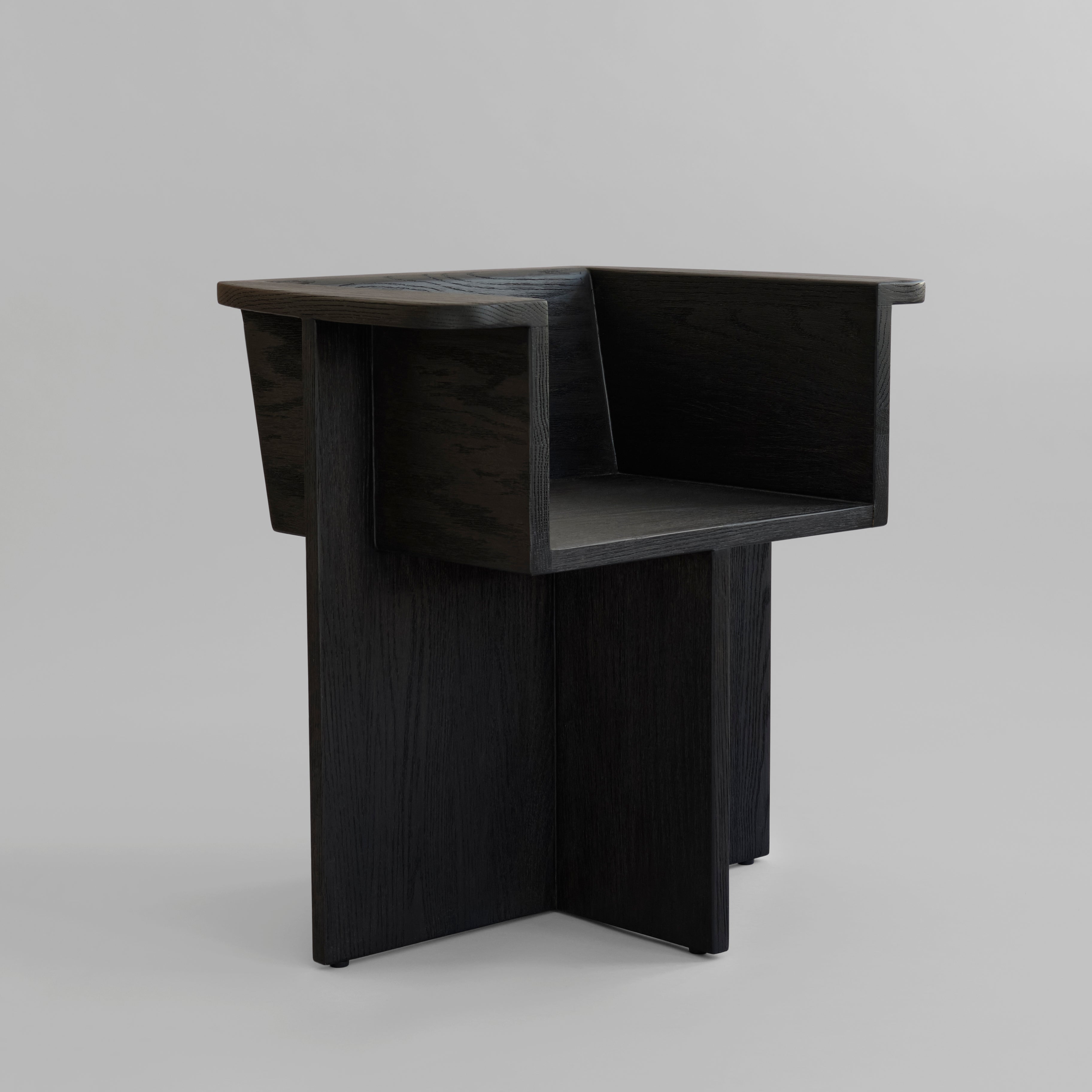 Brutus Dining Chair - Coffee Black Oak