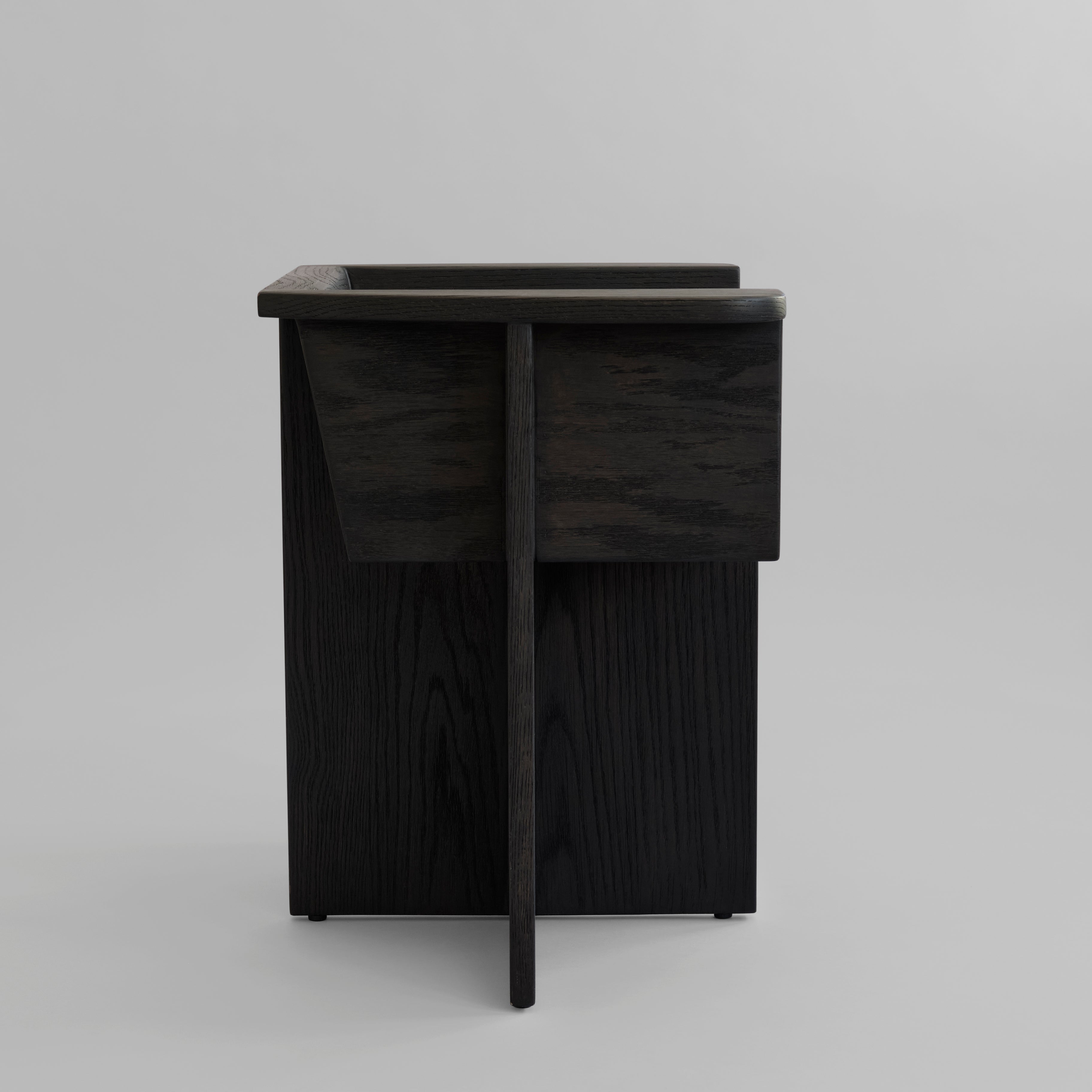 Brutus Dining Chair - Coffee Black Oak