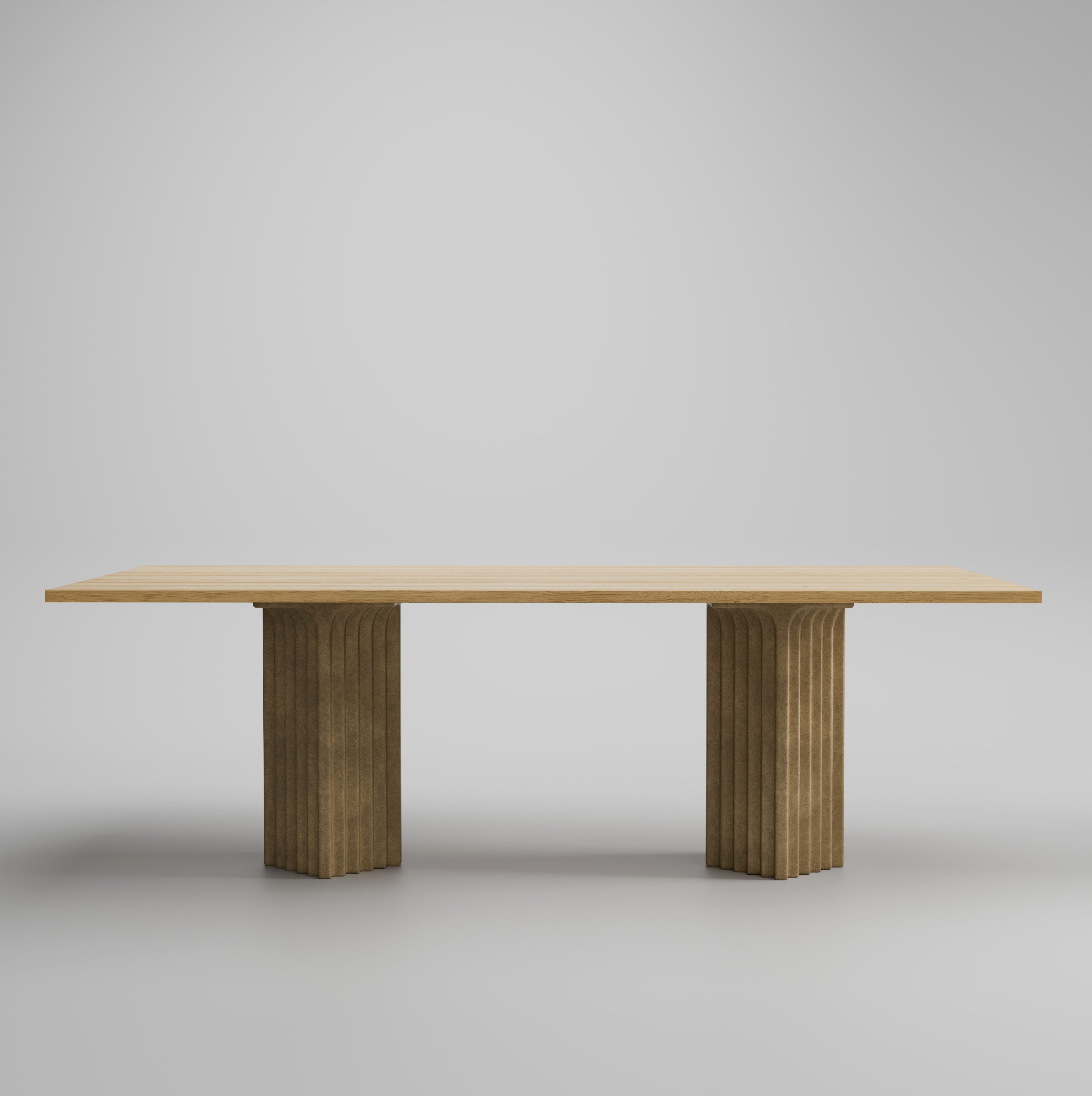 Arc Dining Table, L250 - Natural Oak