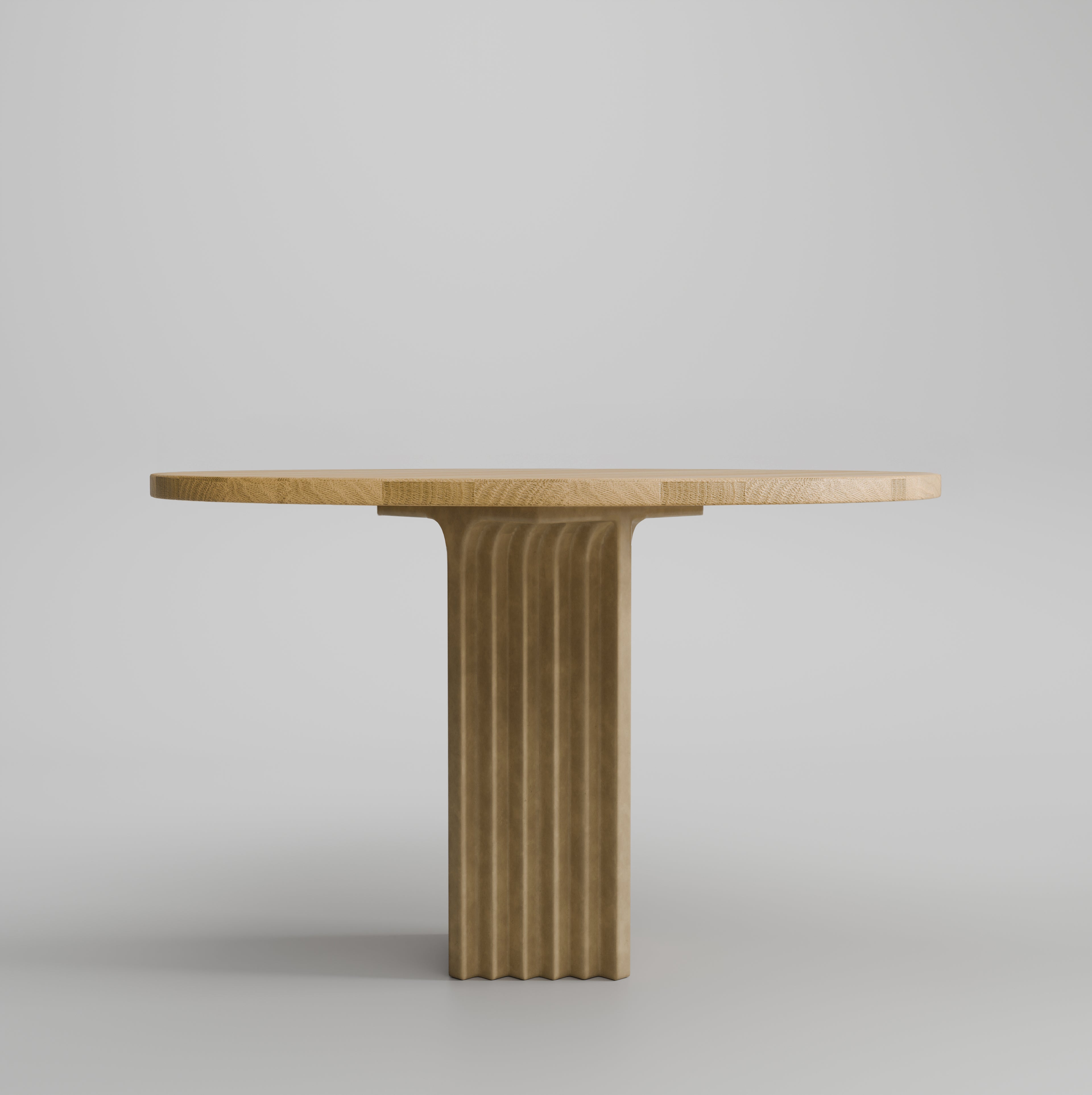 Arc Dining Table, Ø120 - Natural Oak
