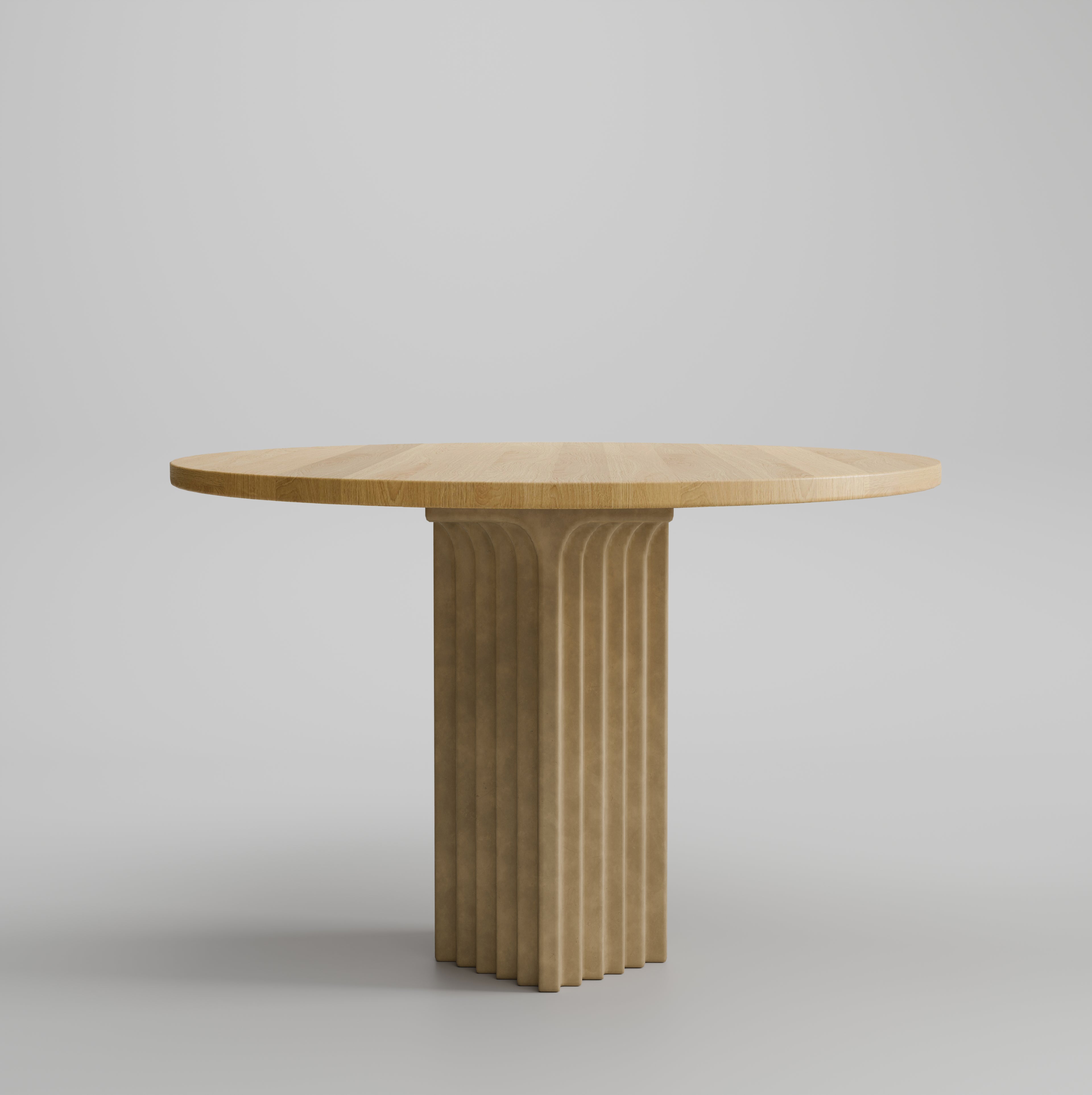 Arc Dining Table, Ø120 - Natural Oak