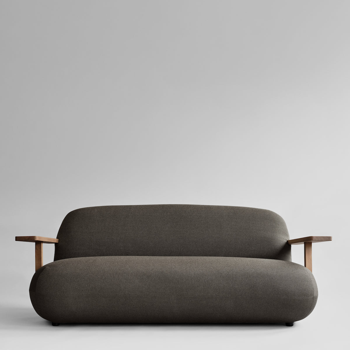 Toe Sofa - Teak / Stone Gray