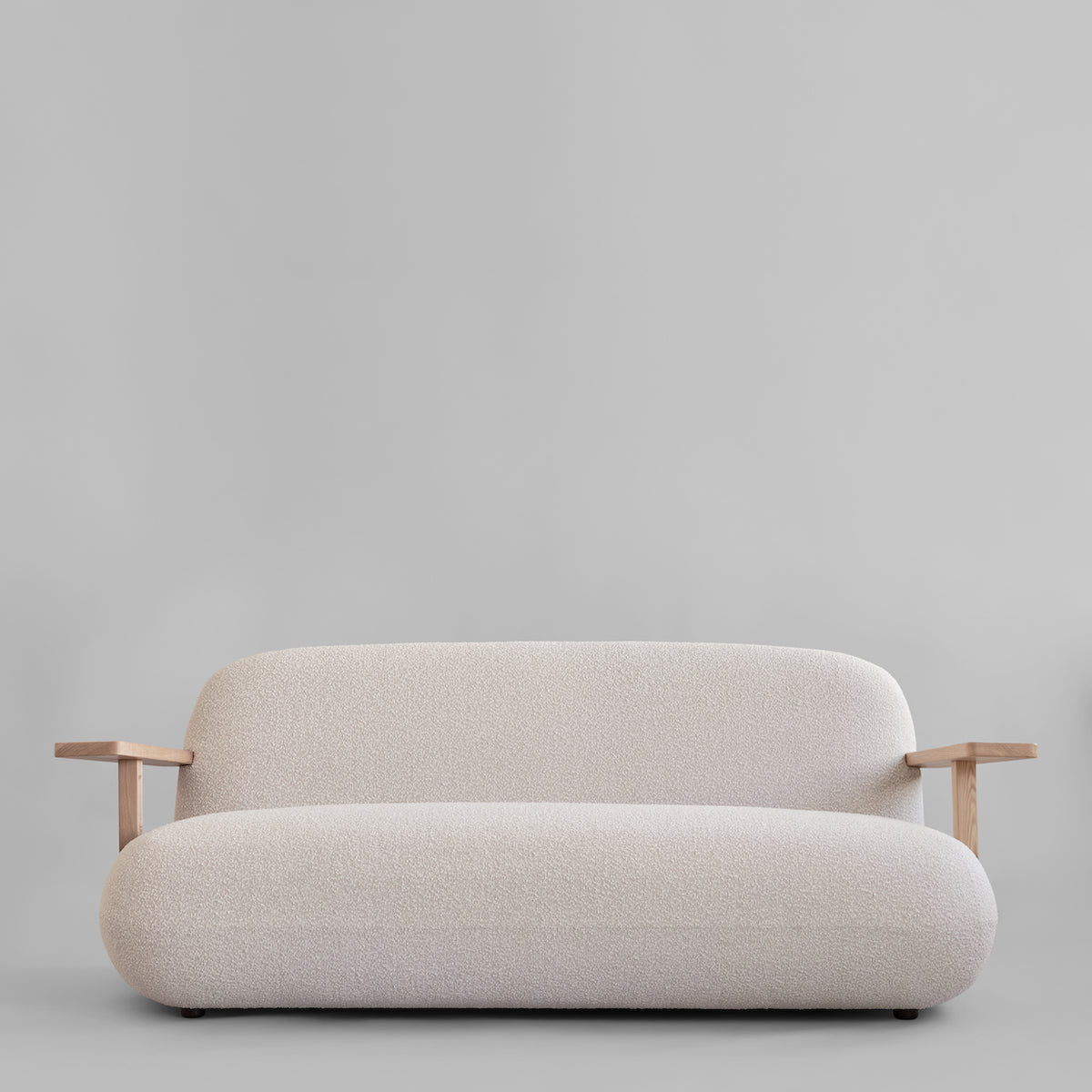 Toe Sofa - Natural Oak / Off White