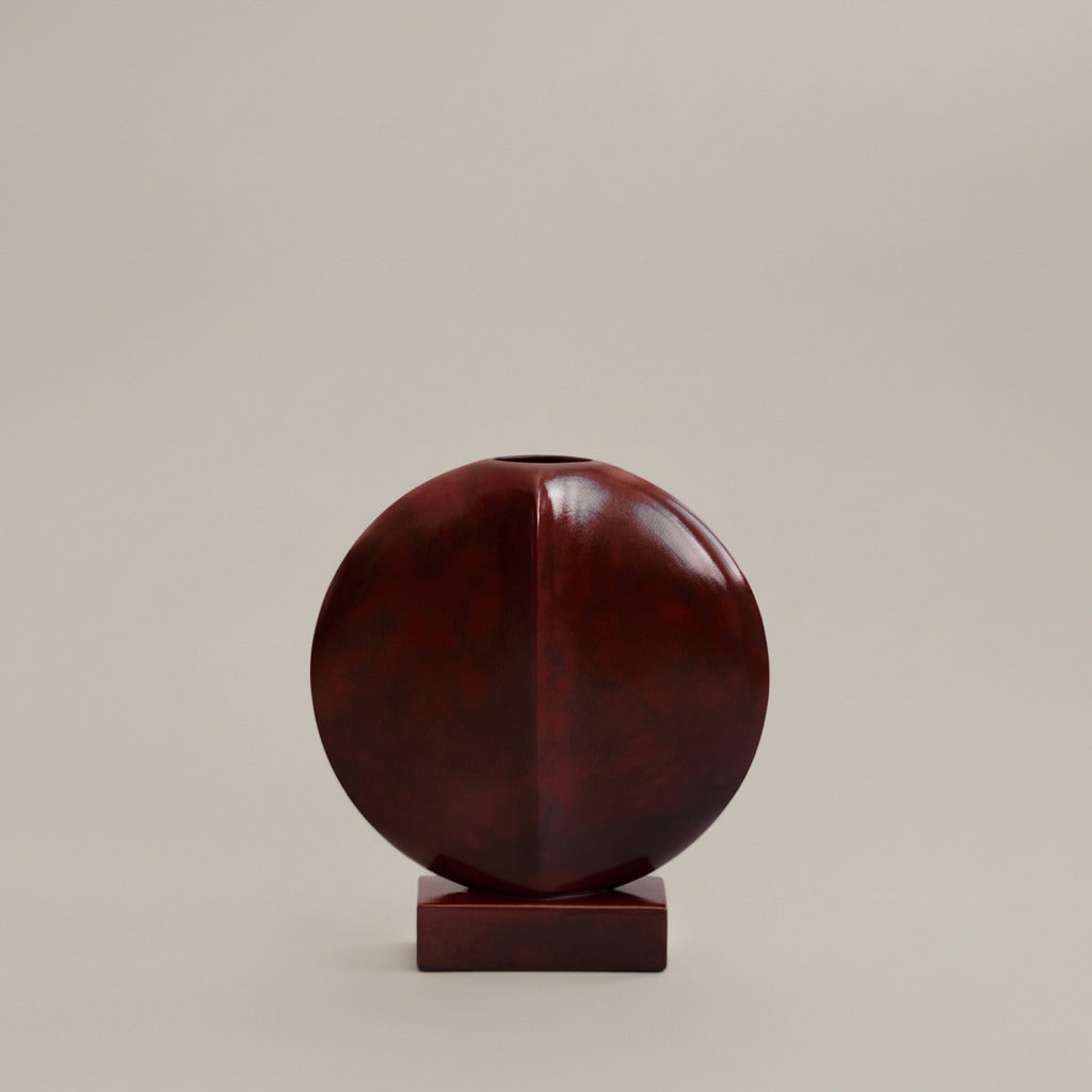 Guggenheim Vase, Mini - Maroon