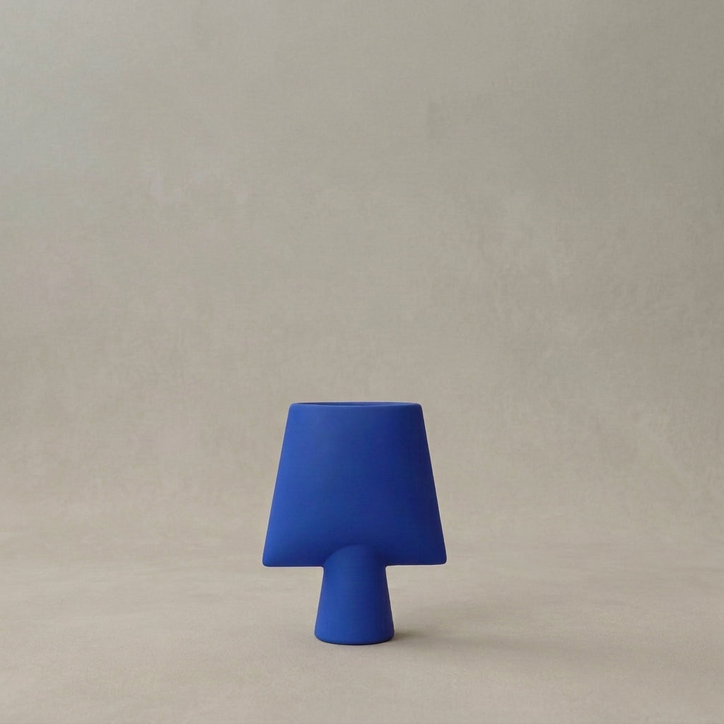 Sphere Vase Square, Mini Ð Marrakech Blue