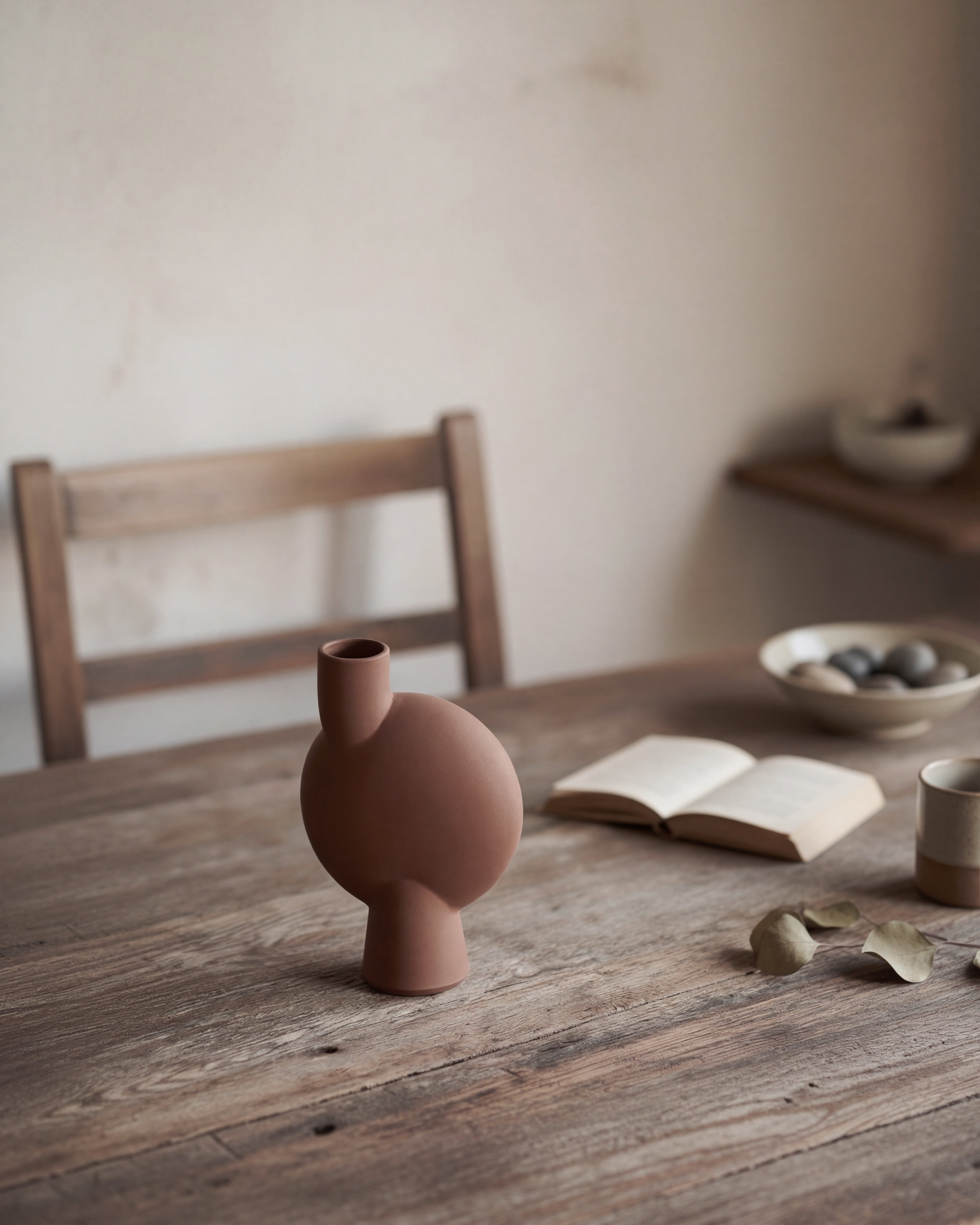 Sphere Vase Bubl, Medio Ð Almond