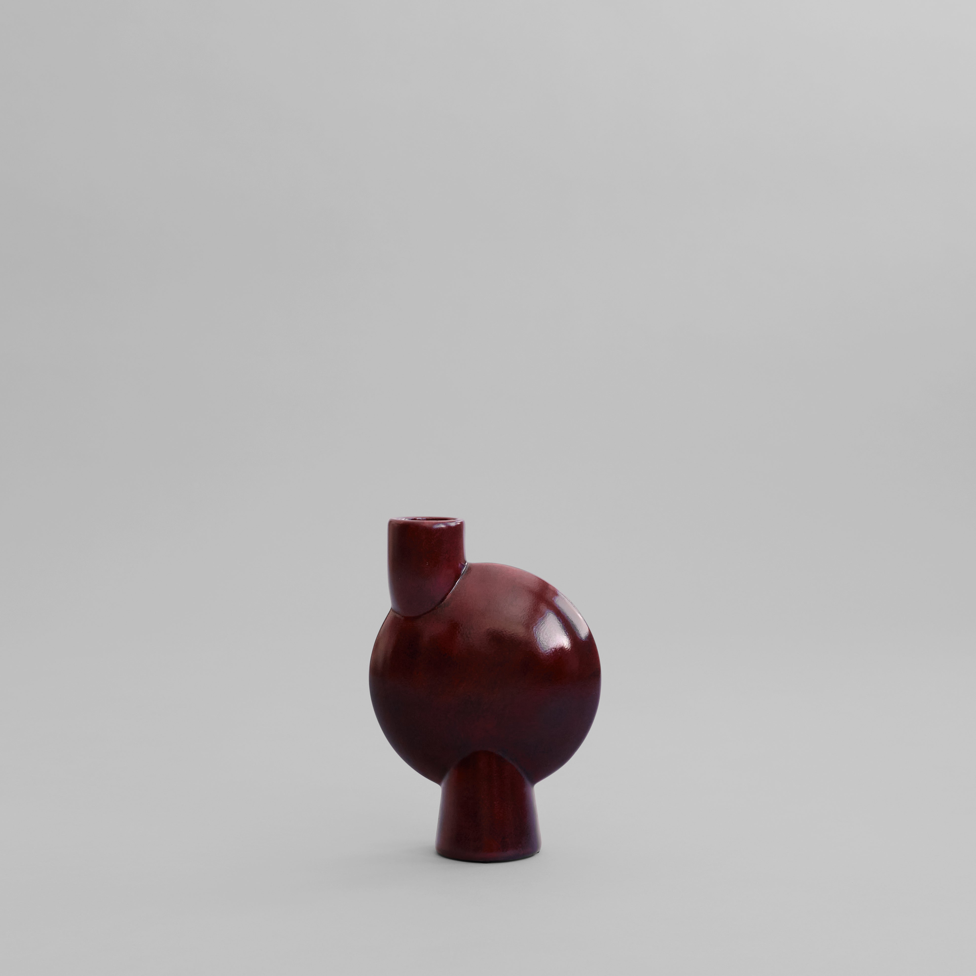 Sphere Vase Bubl, Medio Ð Maroon