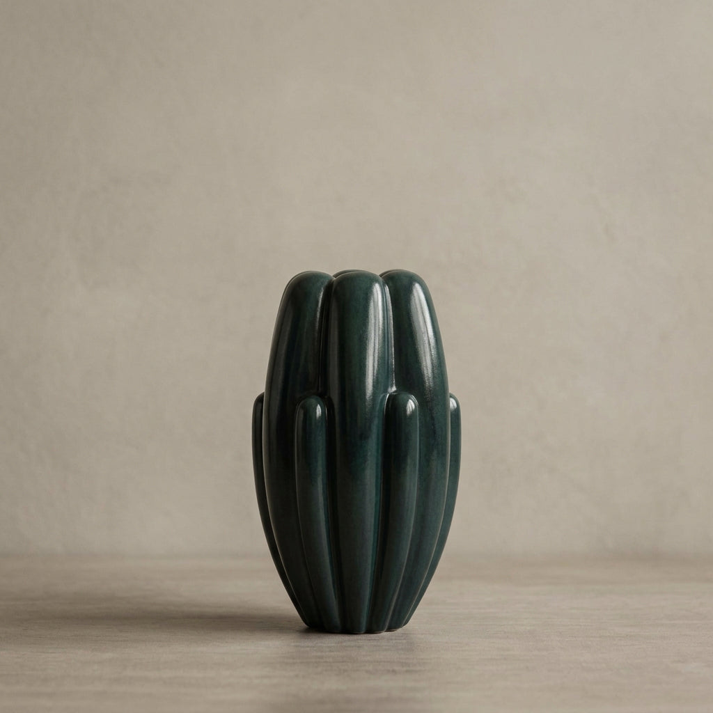 Bloom Vase Slim, Mini - Dark Green