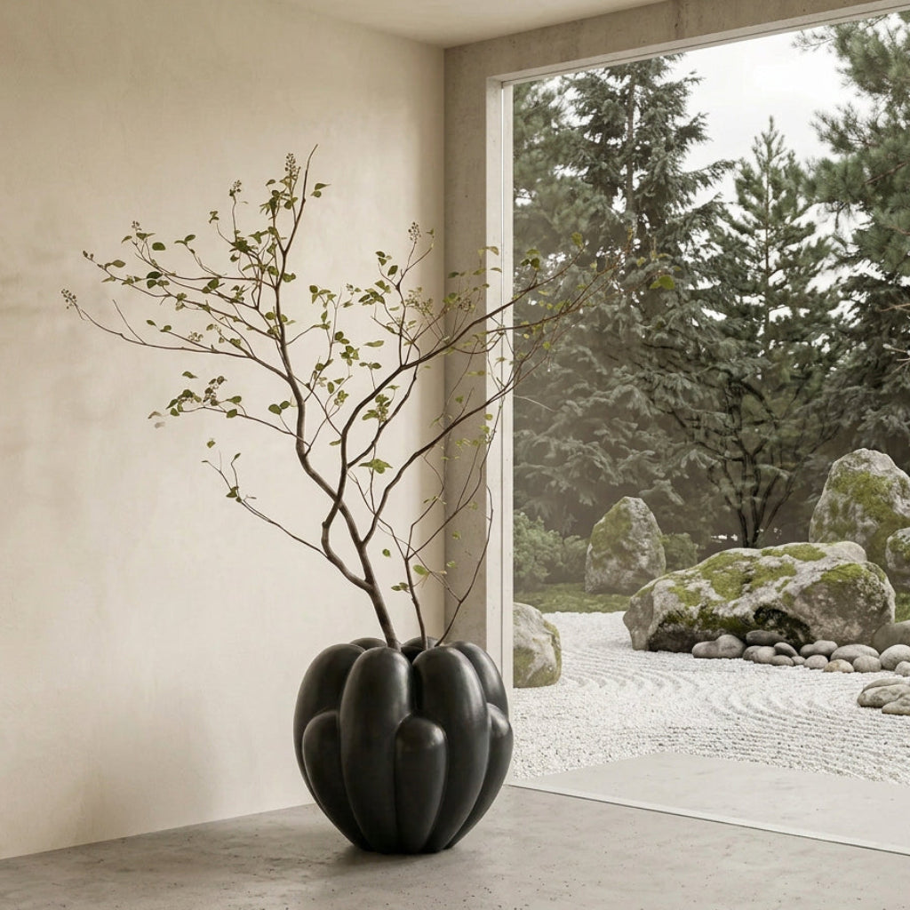 Bloom Vase, Big - Dark Green