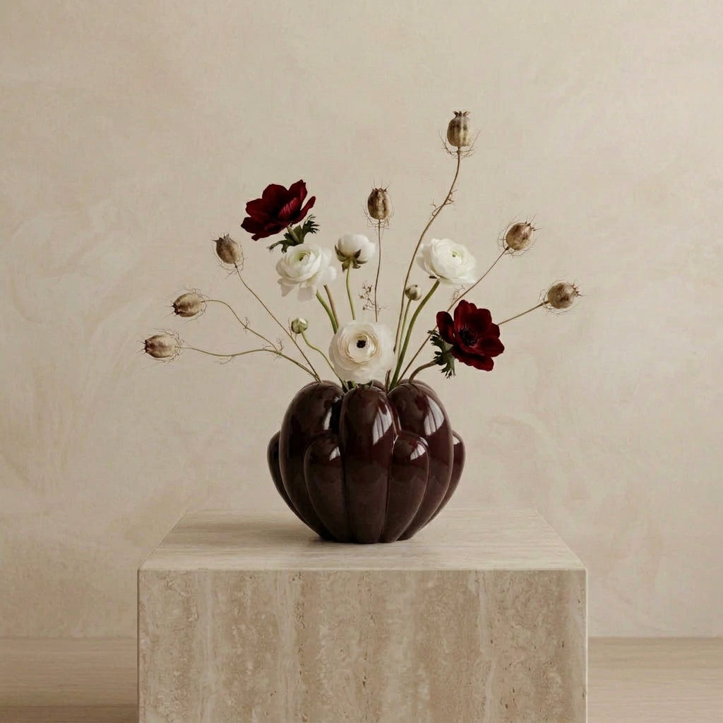 Bloom Vase, Mini - Maroon