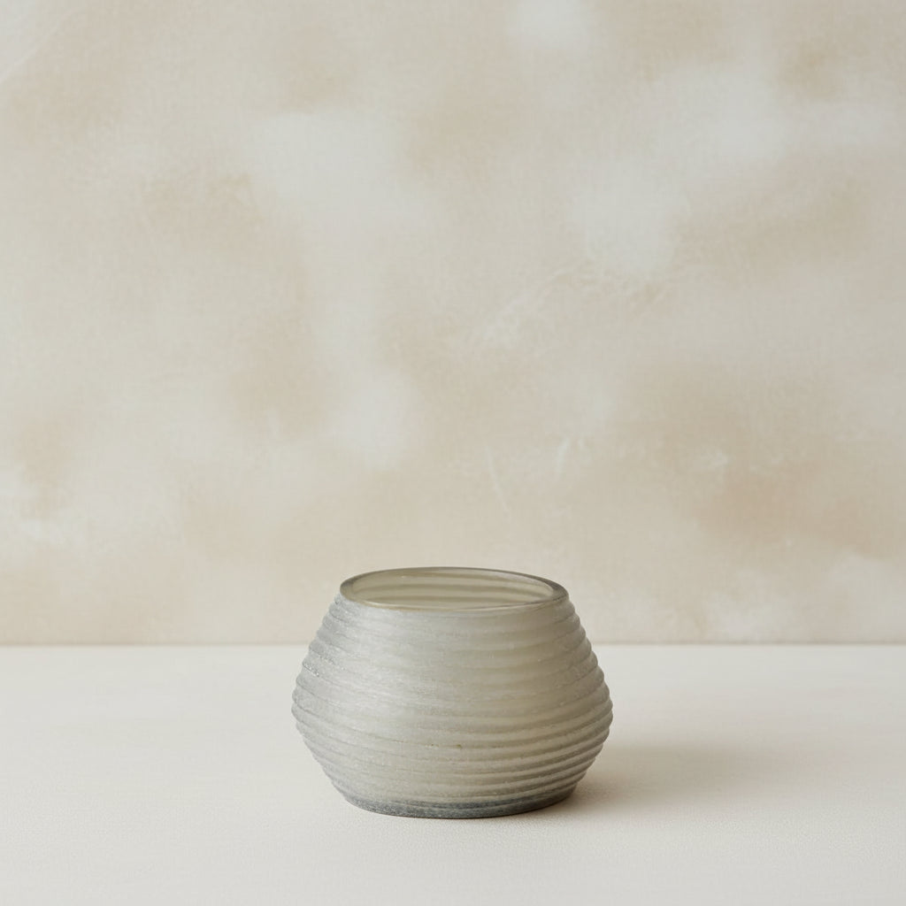 Organic candle holder - sand