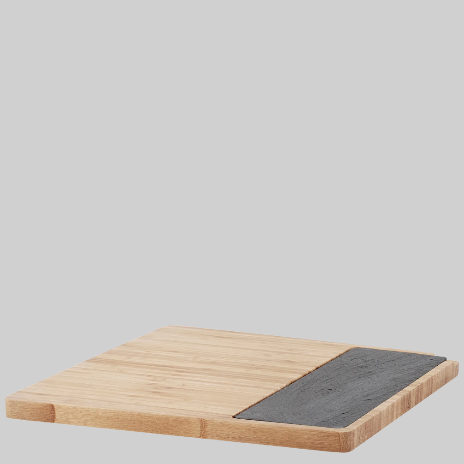 Twin serving tray bamboo