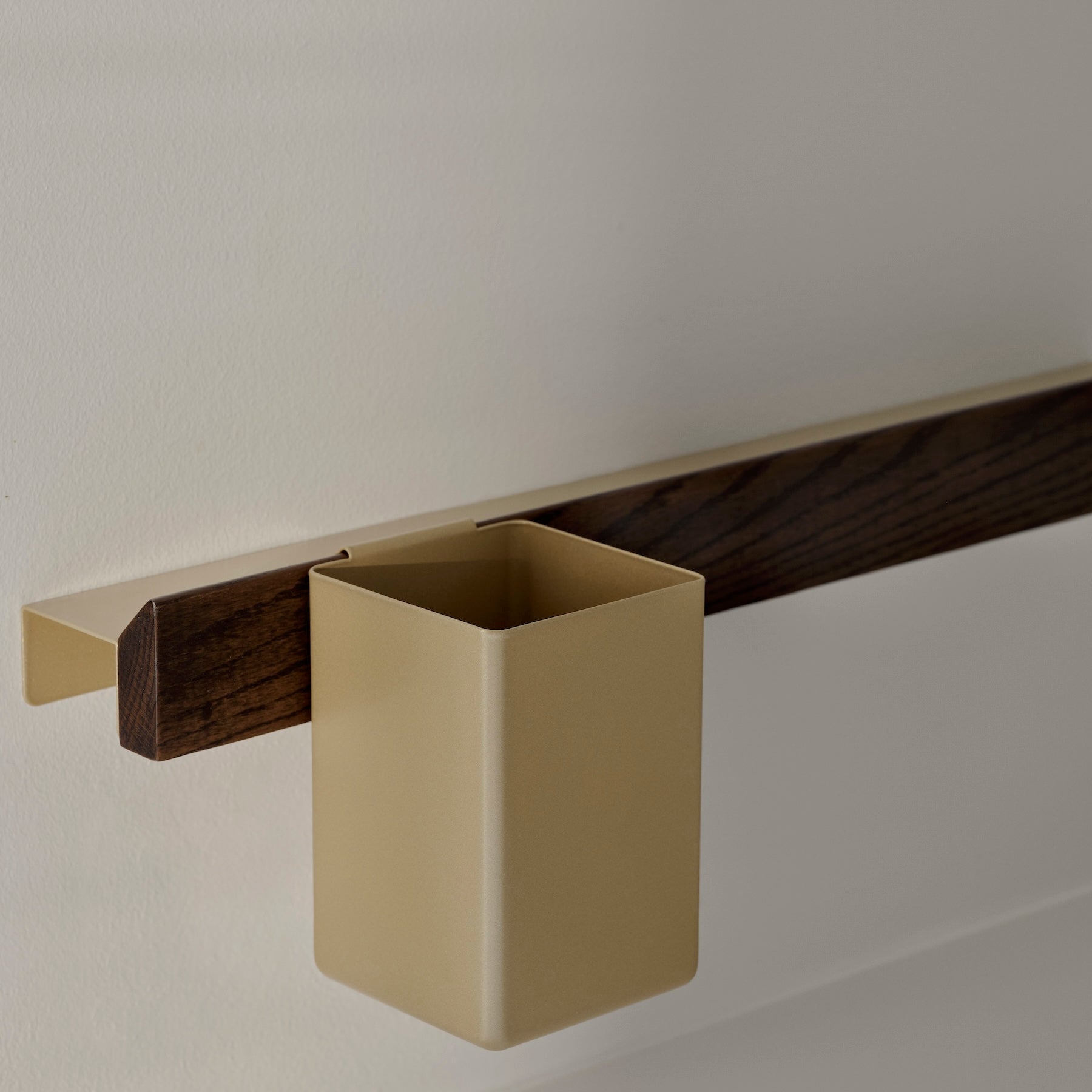 FLEX Wall System - Dark Oak & Brass