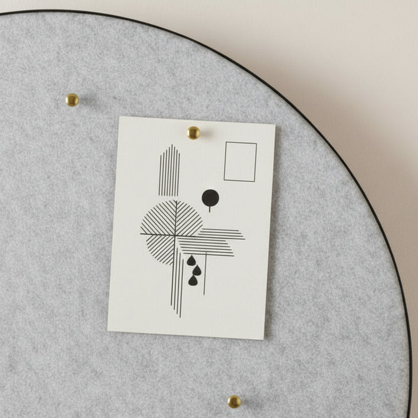 RETELL pinboard - grey black